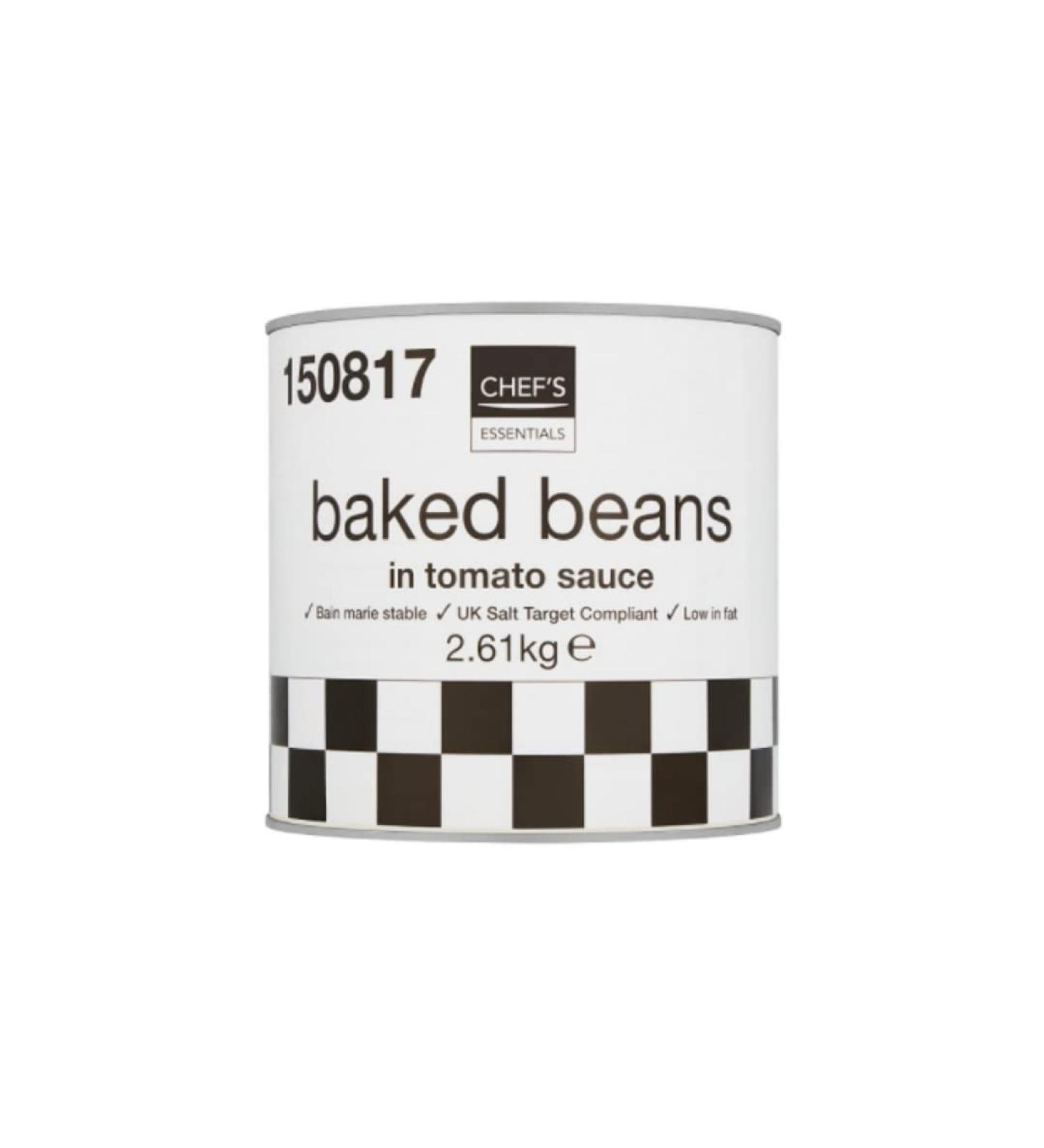 Chef's Essentials Baked Beans in Tomato Sauce 2.61kg x 6