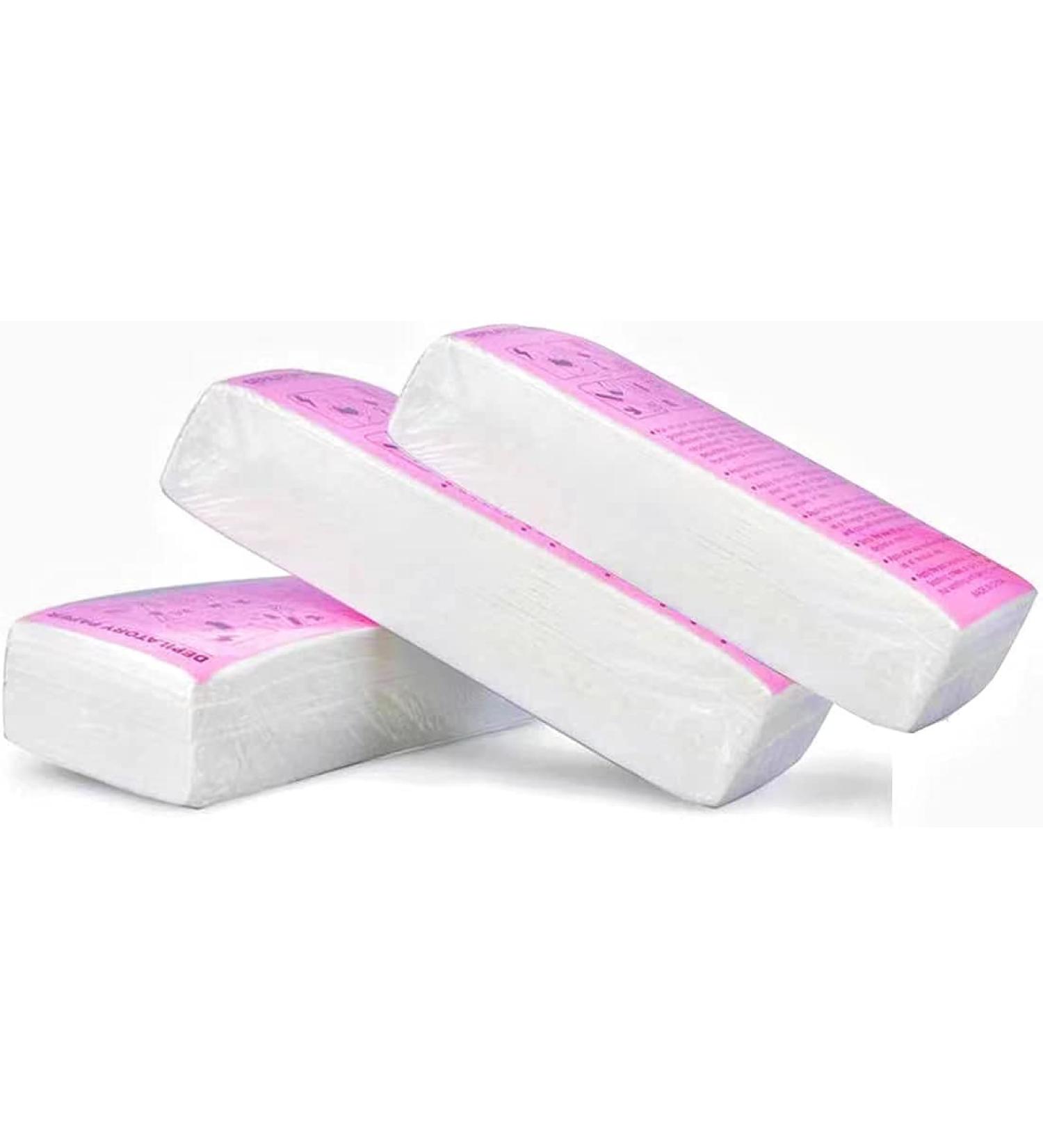 Vliese Strips for Warm Wax & Sugar Paste - 300 Skin-Friendly Fleece Depilatory Strips for Legs Face & Intimate Areas | Tear-Resistant & Versatile - Buy Online on GoSupps.com