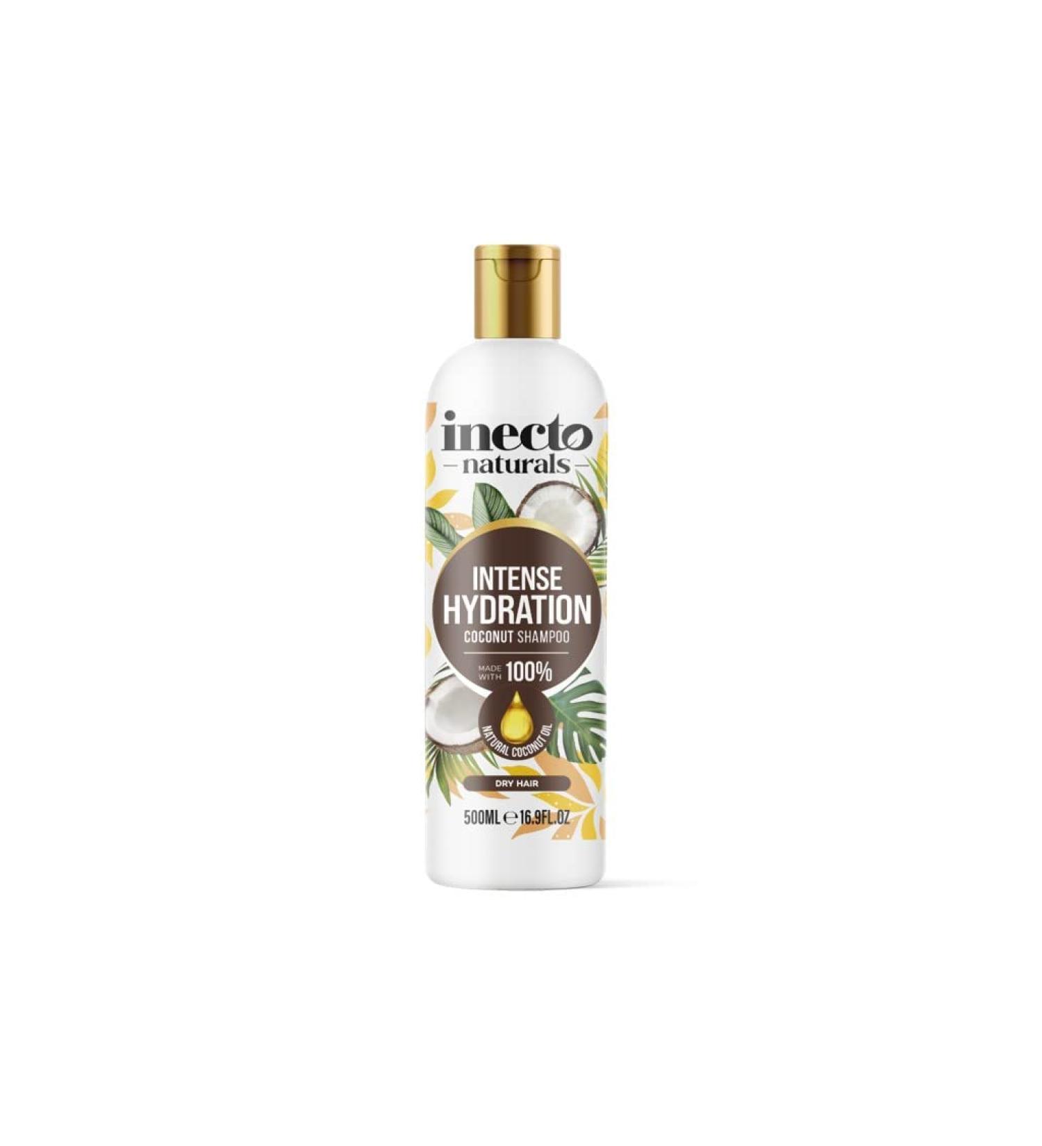  Inecto Inecto Natural Coconut Shampoo 500ml Super Creamy Infused with Pure Organic Coconut Oil Silky Smooth Relief Hydrated Hair - Buy Online on GoSupps.com