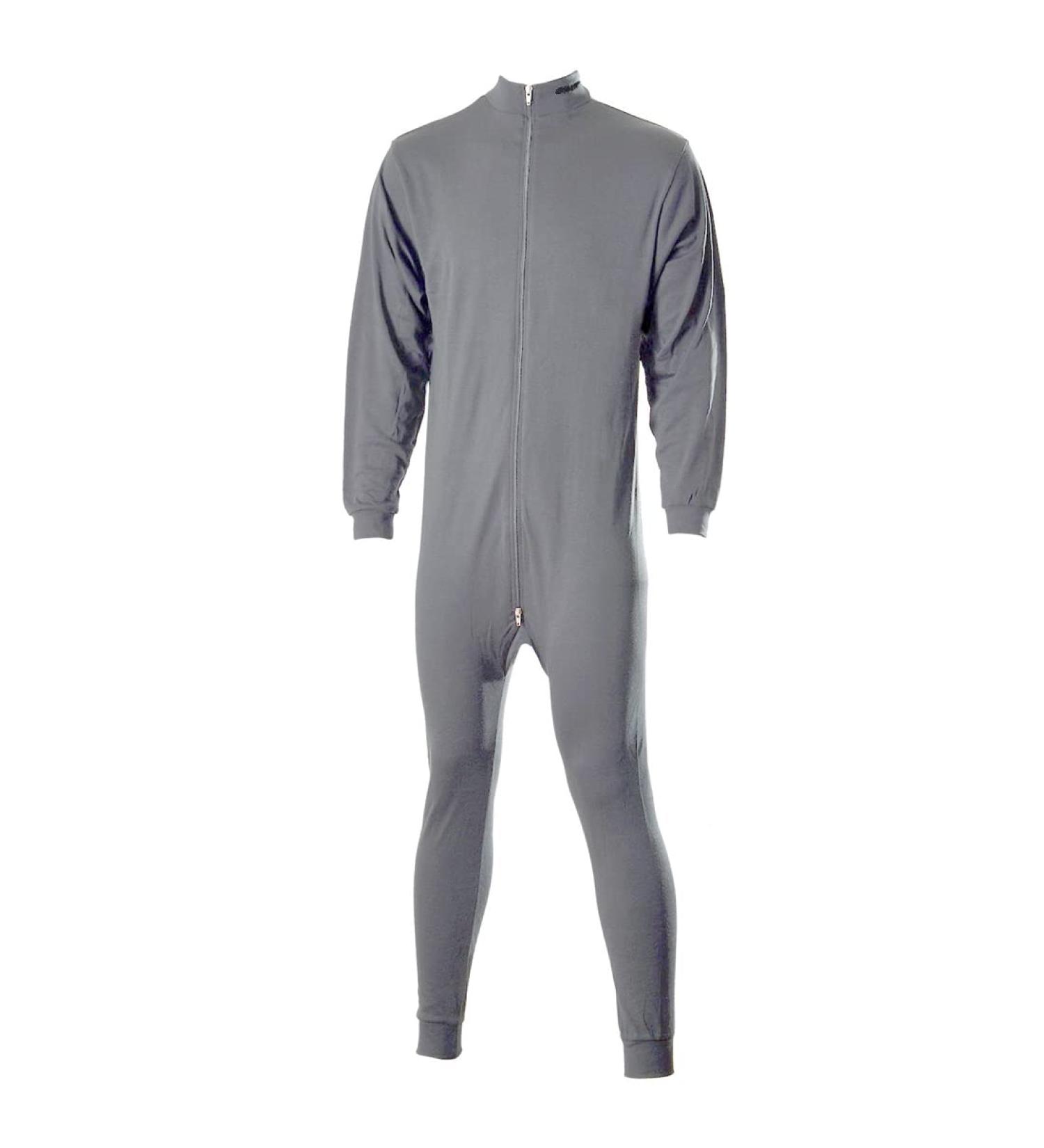 Sherwood One-Piece Functional Children's Underwear - Long-Sleeved Zippered Cold Weather Sweat Suit in Black & Gray - Perfect for International Shipping - Buy Online on GoSupps.com