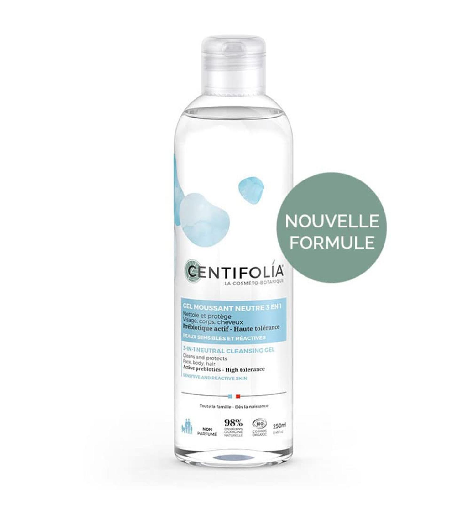 Centifolia Gel mouillant 3 en 1 Bio 250 ml Neutre Centifolia