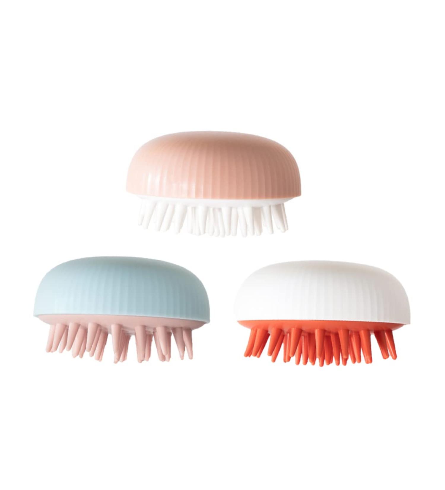 minkissy 3Pcs Shampoo Brush Adjustable Head Massage Brush For Healthy Scalp Care Suitable Hair Types Durable TPU Material For Mother - Buy Online on GoSupps.com