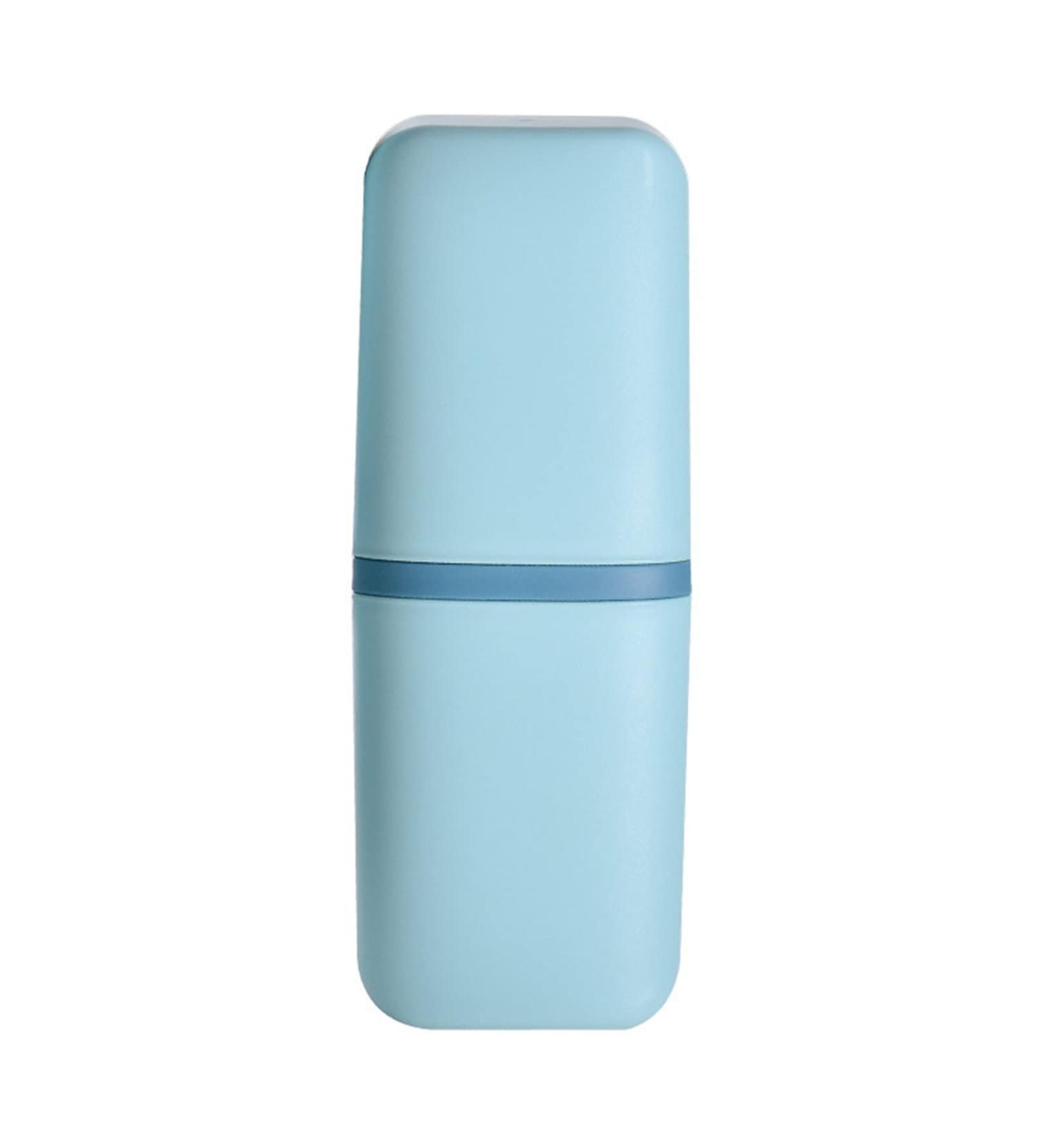 Portable Toothbrush Holder Case - Travel & Camping Toothbrush Storage Organizer - Light Blue Bathroom Accessory - Buy Online on GoSupps.com