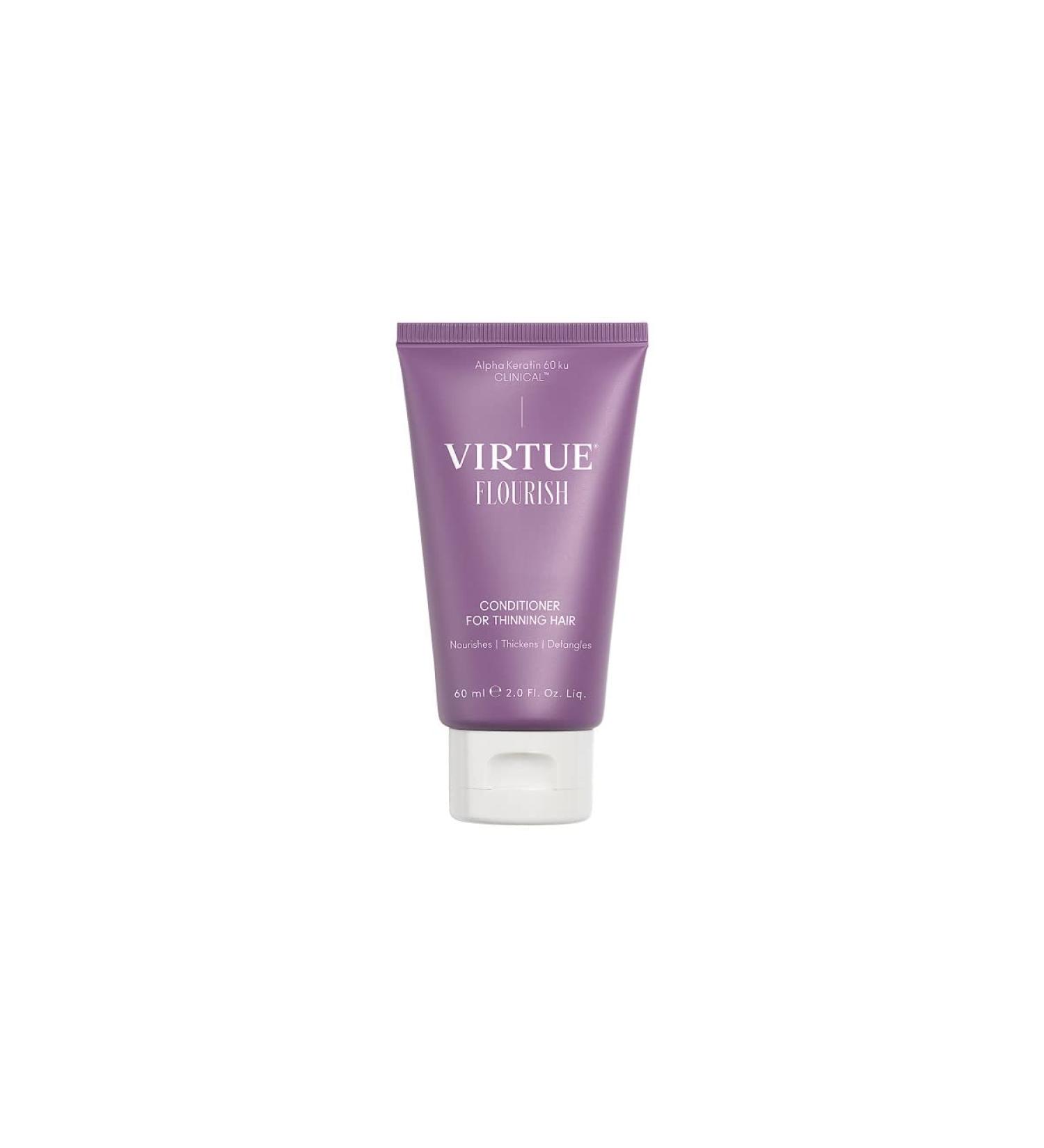 Virtue Flourish Conditioner for Thinning Hair | Nourishes  Thickens  Detangles Thinning Hair