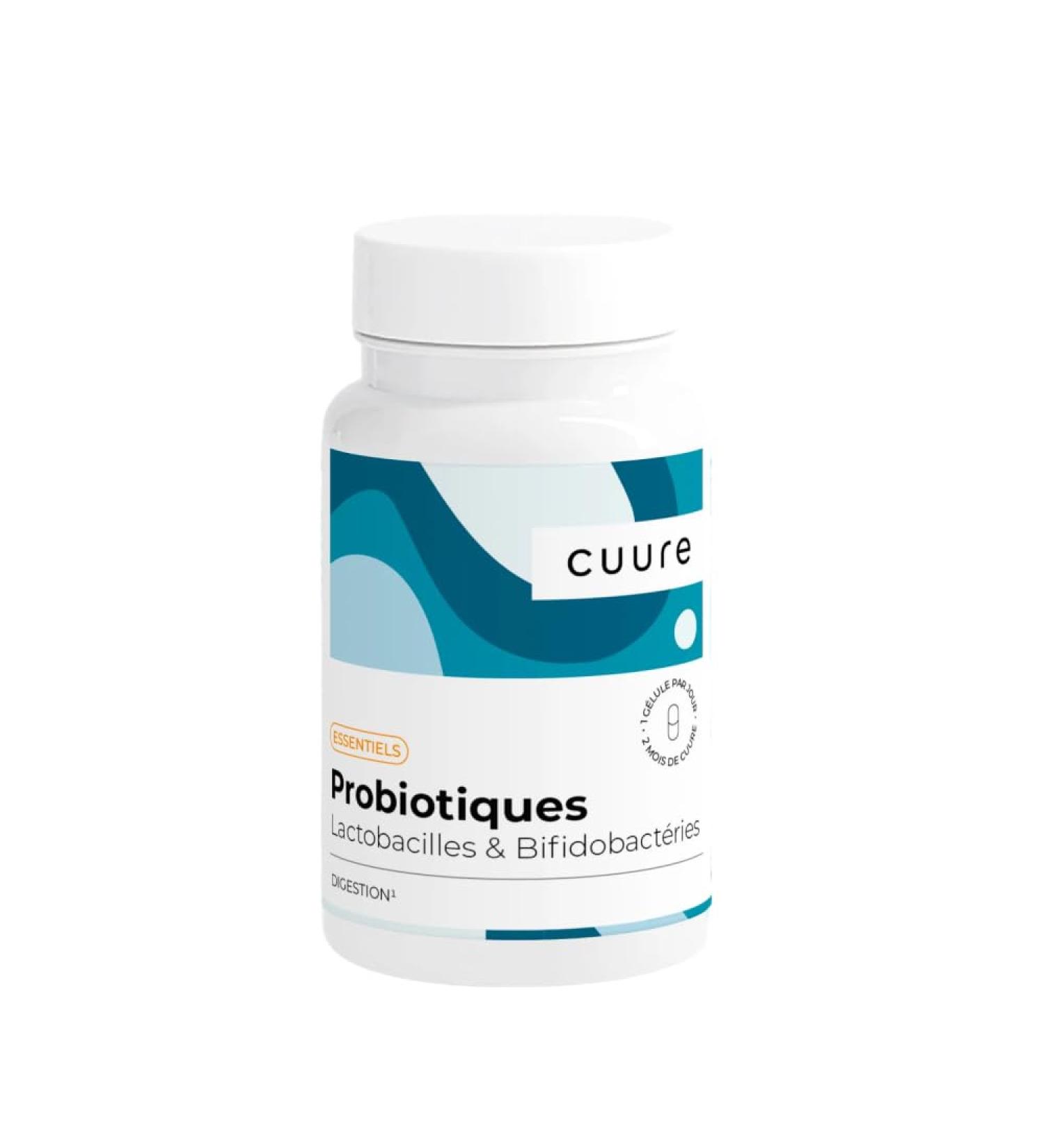 Probiotique Flore Intestinale - CUURE - 60 jours - Lactobacillus Plantarum & Bifidobacterium - Brevet G lule Gastro-R sistante - Fabriqu en Europe Sans saveur 60 unit (Lot de 1) - Buy Online on GoSupps.com
