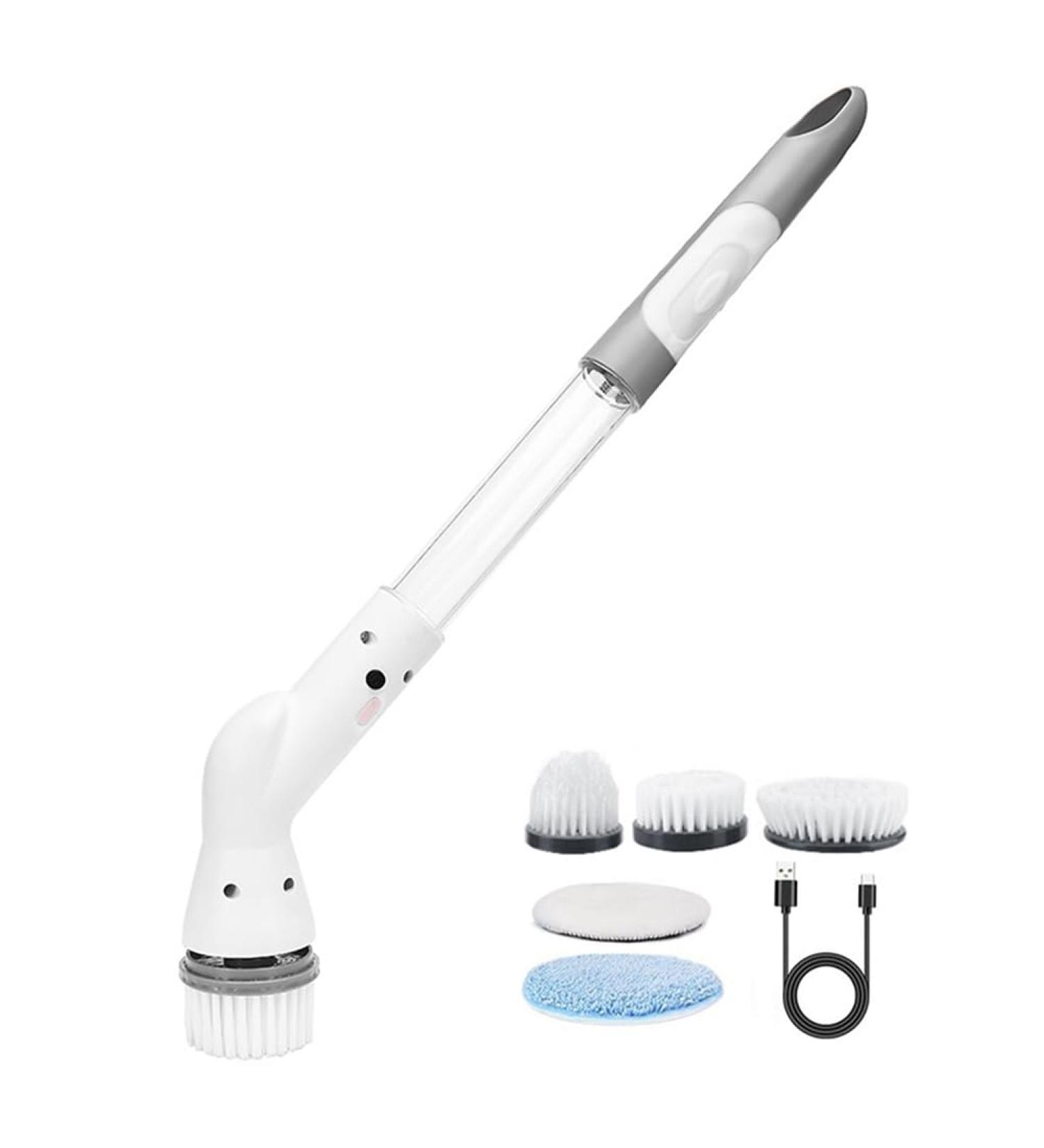 Tovmekdjn High Speed Rotate Scrubbers with 5 Replaceable Brush Heads Electric Scrubbers Power Cleaning Brush for Bathroom Floor - Buy Online on GoSupps.com