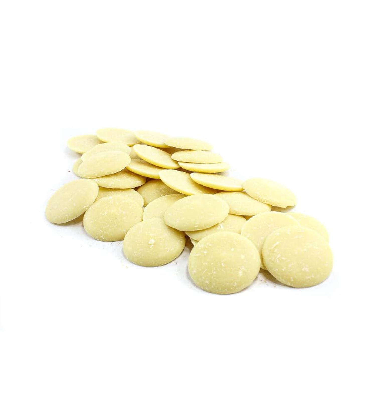 White Chocolate | Button's | Finest Belgian | 3X1Kg (3Kg) Bag | Baking and Topping | Premium Quality Chocolate - Buy Online on GoSupps.com