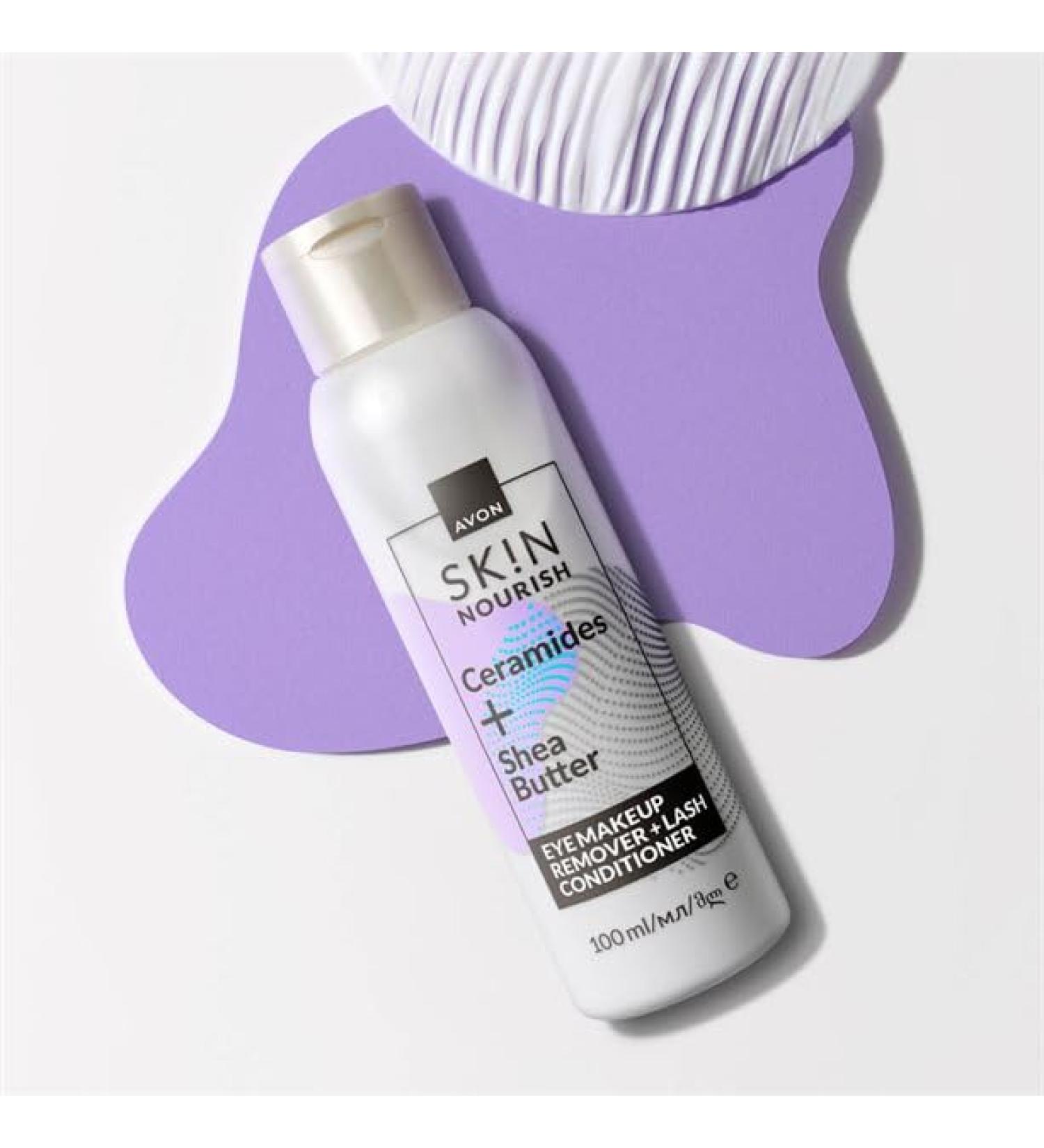 D maquillant pour les yeux nourrissant aux c ramides et au beurre de karit - Apr s-shampoing cils - 100 ml