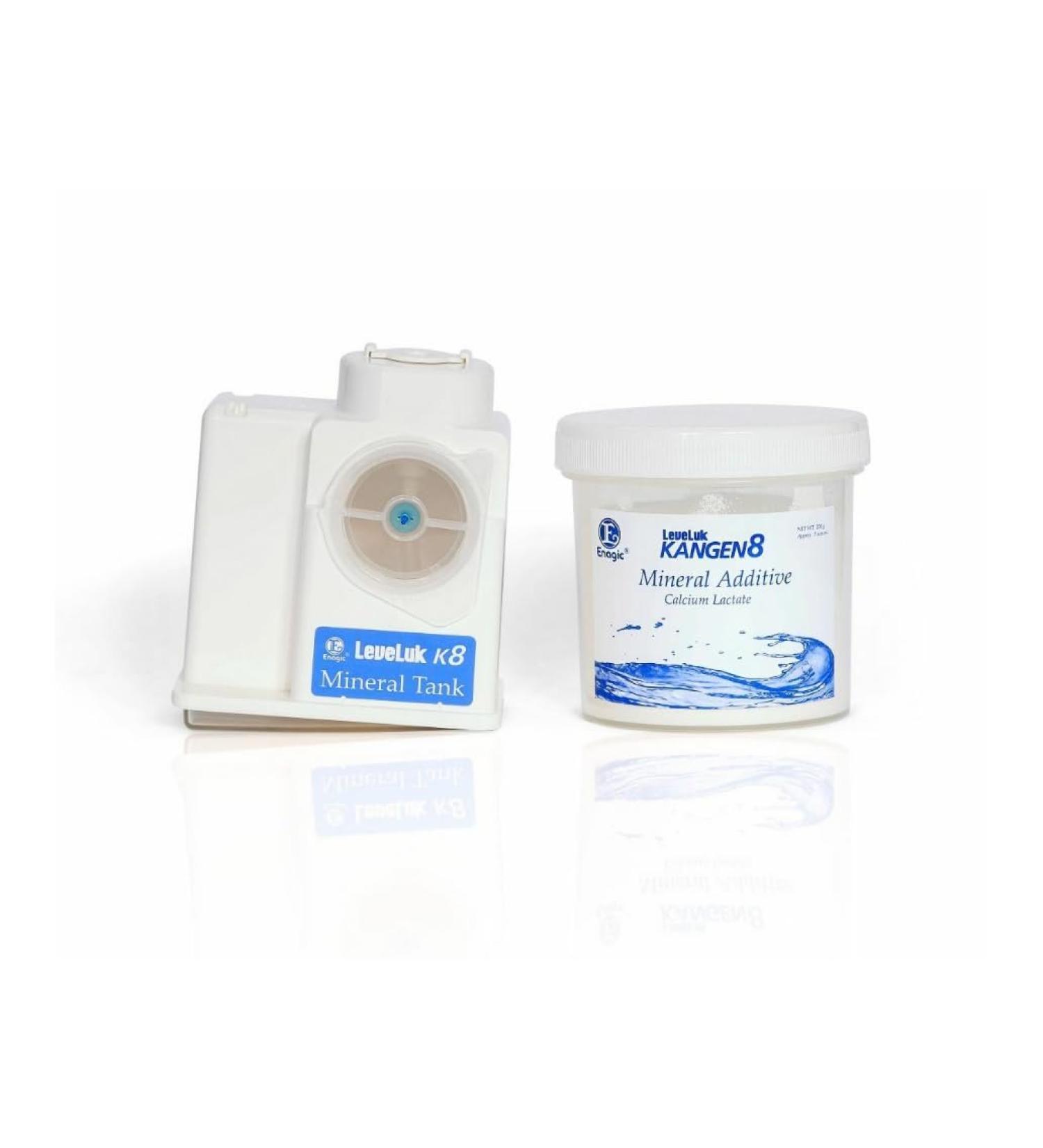 Compatible/Replacement for Enagic Kangen Leveluk K8 Mineral Tank and Additive Calcium Lactate 2pcs