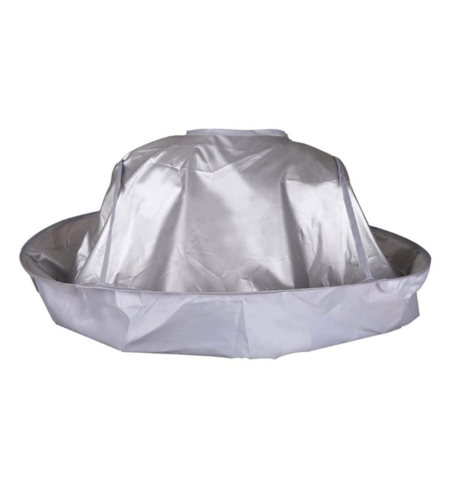Buy Hair Cape Wrap for Salon & Barber | Silver Hairdressing Umbrella Cape - International Shipping Available - Buy Online on GoSupps.com