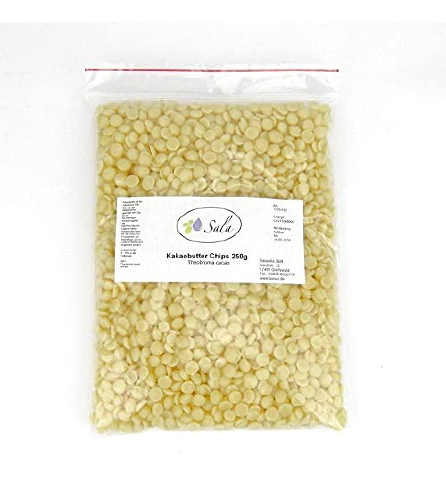 Sala Cocoa Butter Chips - Food Grade - 250g Bag
