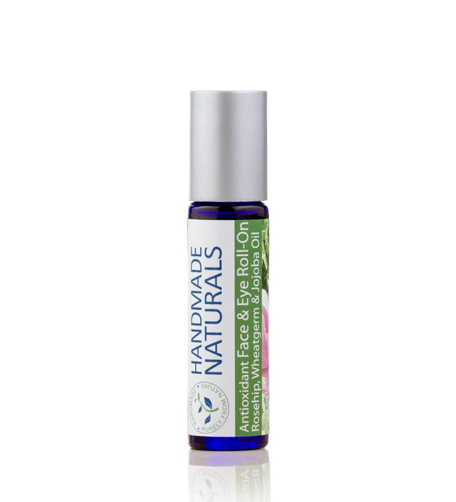 Handmade Naturals Anti-oxidant Face and Eye Oil Roll-On with Pure Rosehip Seed Jojoba & Wheatgerm Oil - Buy Online on GoSupps.com