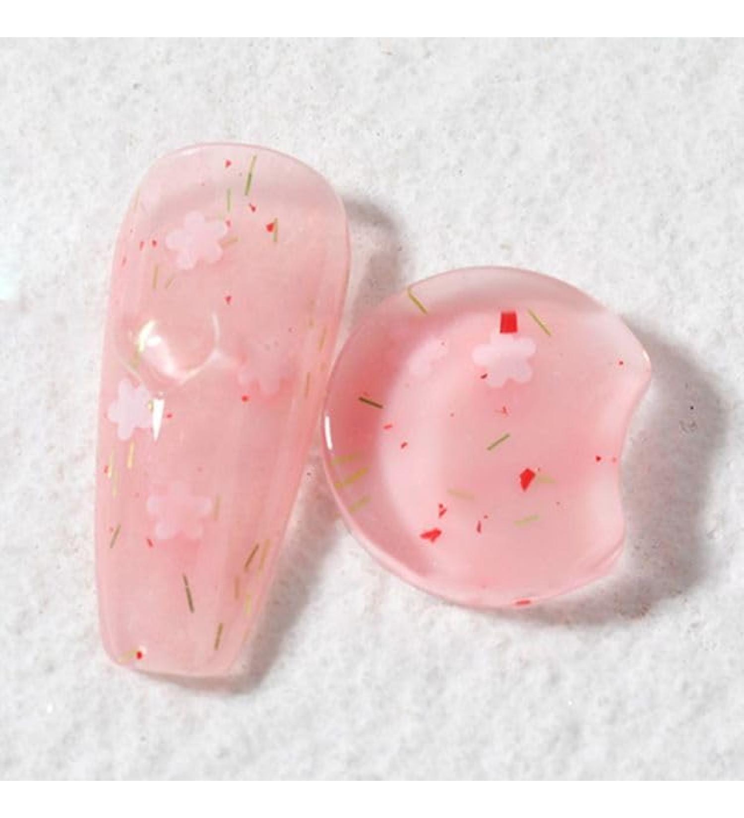 Colorful Translucent Varnish Hybird Gel Nail Polish Phototherapy Gel Nail Art Soak Off Gel Flowers Petal Gel - (Color: 6) - Buy Online on GoSupps.com