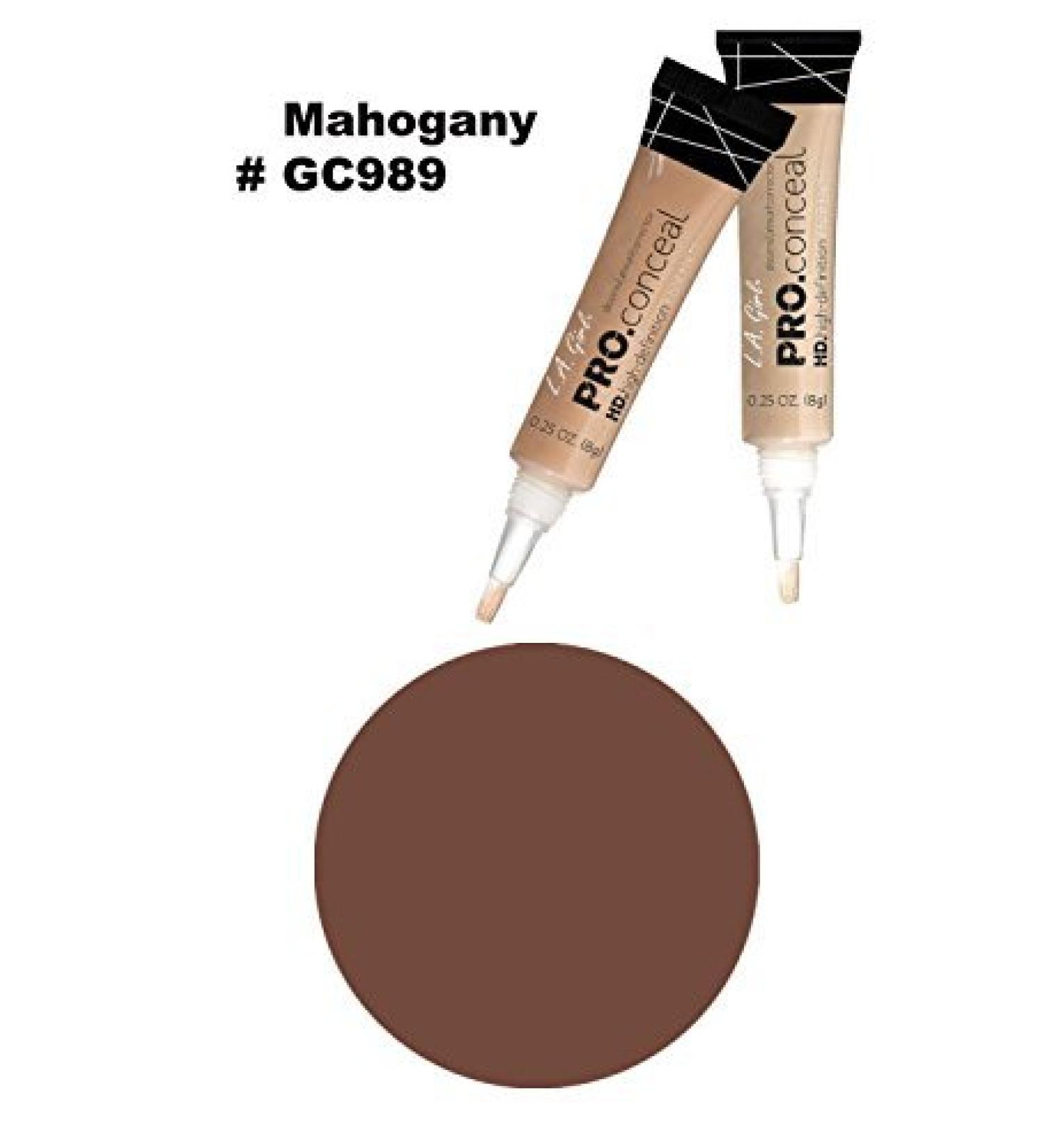 LA Girl Pro High Definition Concealer (1  GC 989 Mahogany)