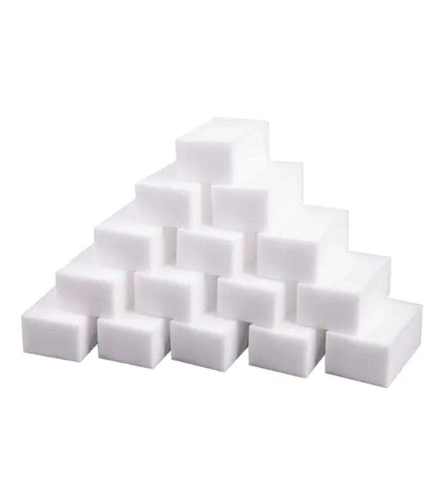 20pcs Sponge Wipe Cleaning White Wipe Sponge Shoe Decontamination Wipe Scouring Brush Clean Dish Tool White 20PCS - Buy Online on GoSupps.com