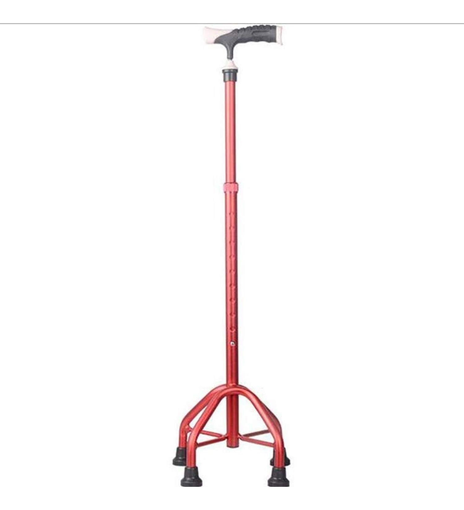 Old Man's Crutches Telescopic Four-Footed Sticks Small Corners Anti-Skid Adjustment Ultra-Light Walking Walkers Interesting Bathing in Sunlight