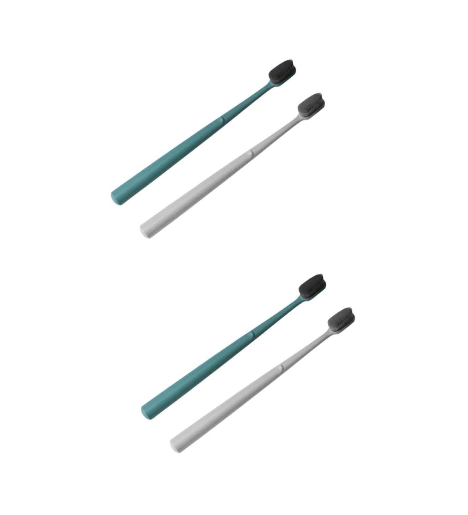 Gatuida 4-Piece Tongue Toothbrush Set | Soft Travel Toothbrush & Oral Care Massager | Perfect for Teeth Cleaning & Fresh Breath - Buy Online on GoSupps.com