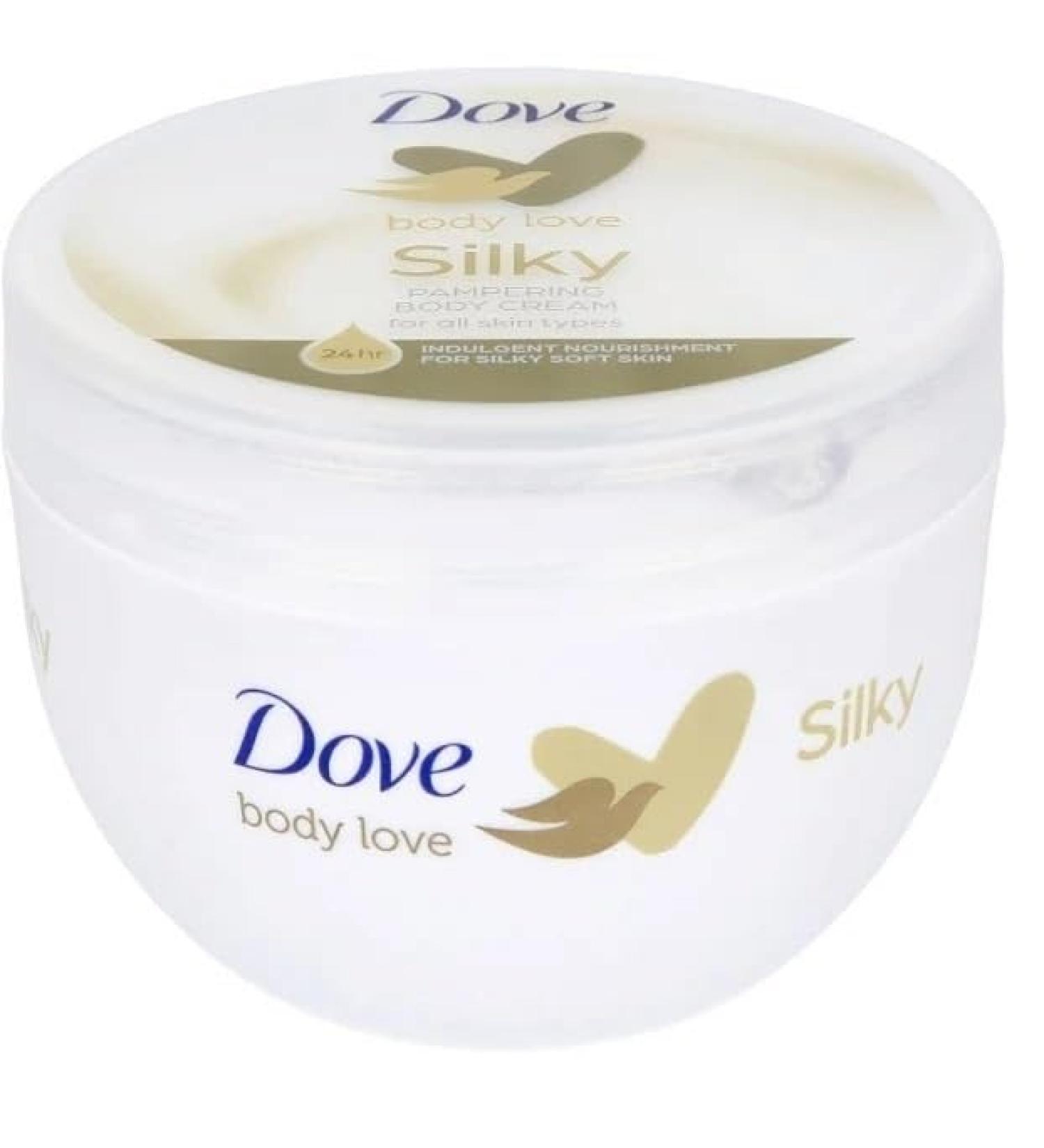 Dove - 4 x Silky Nourishing Body Cream - All Skin Types - 300ml