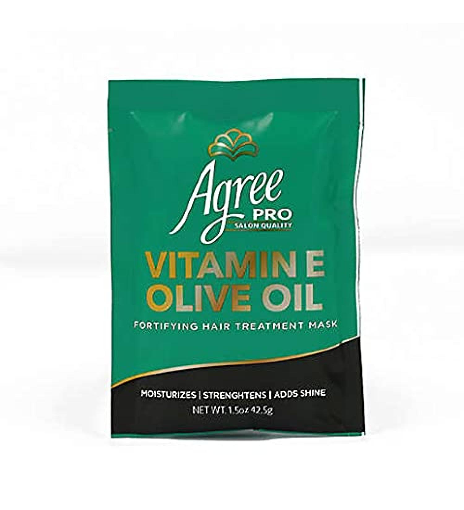 Agree Pro (Salon Quality) Vitamin E (Natural Olive Oil) Fortifying Hair Treatment Mask 1.5oz (42.5g) by AmazingNY