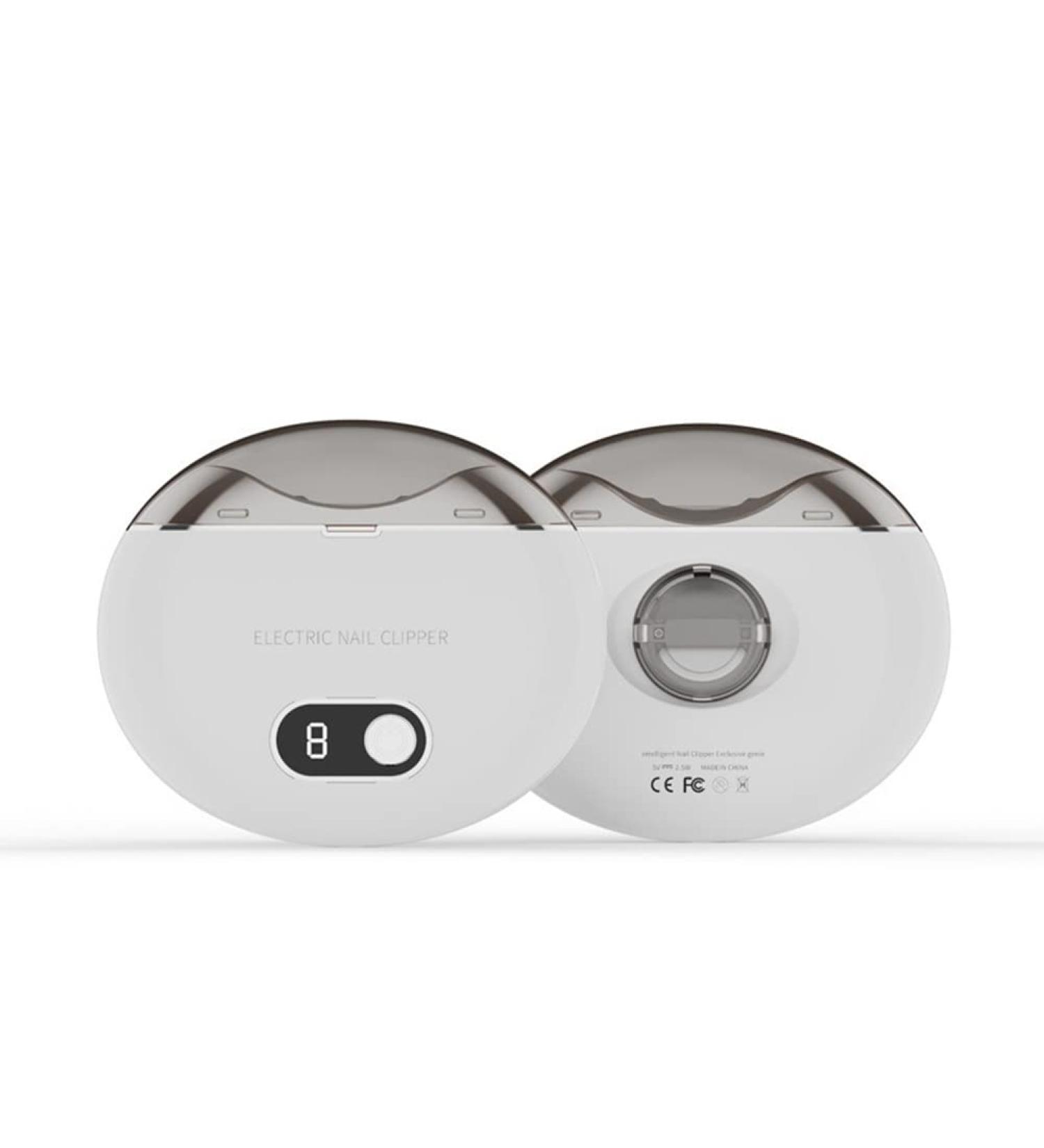 Bdukbduk 1Set Electric Automatic Nail Clippers Trimmer Nail Cutter Manicure with Light for Baby Adult Care White - Buy Online on GoSupps.com
