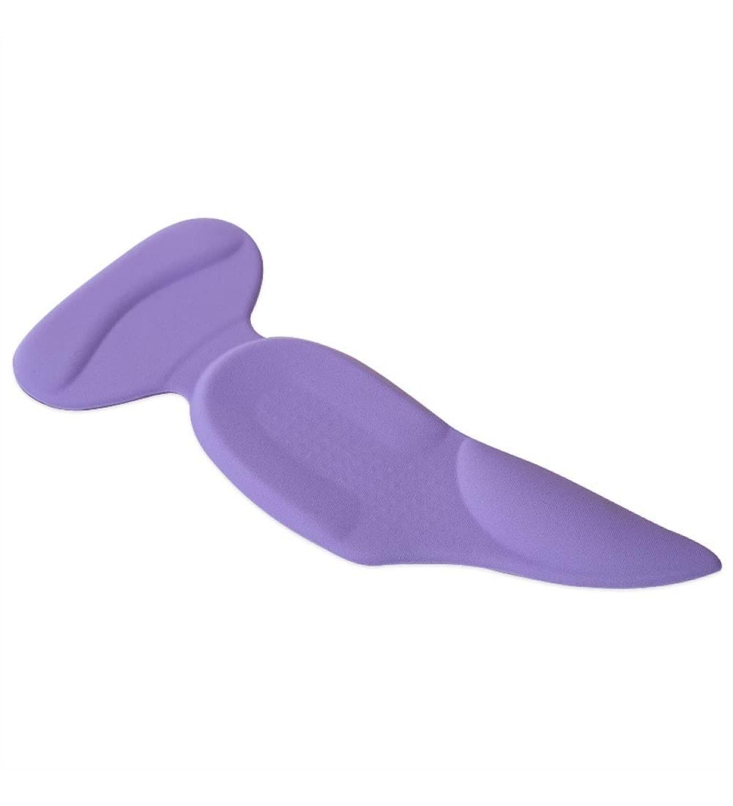 Heel Cushion Inserts PU Anti-wear Foot Thick High Heel Inserts Men Breathable Stand for Plantar Fasciitis and Pain Relief(Lycra Purple Medium)