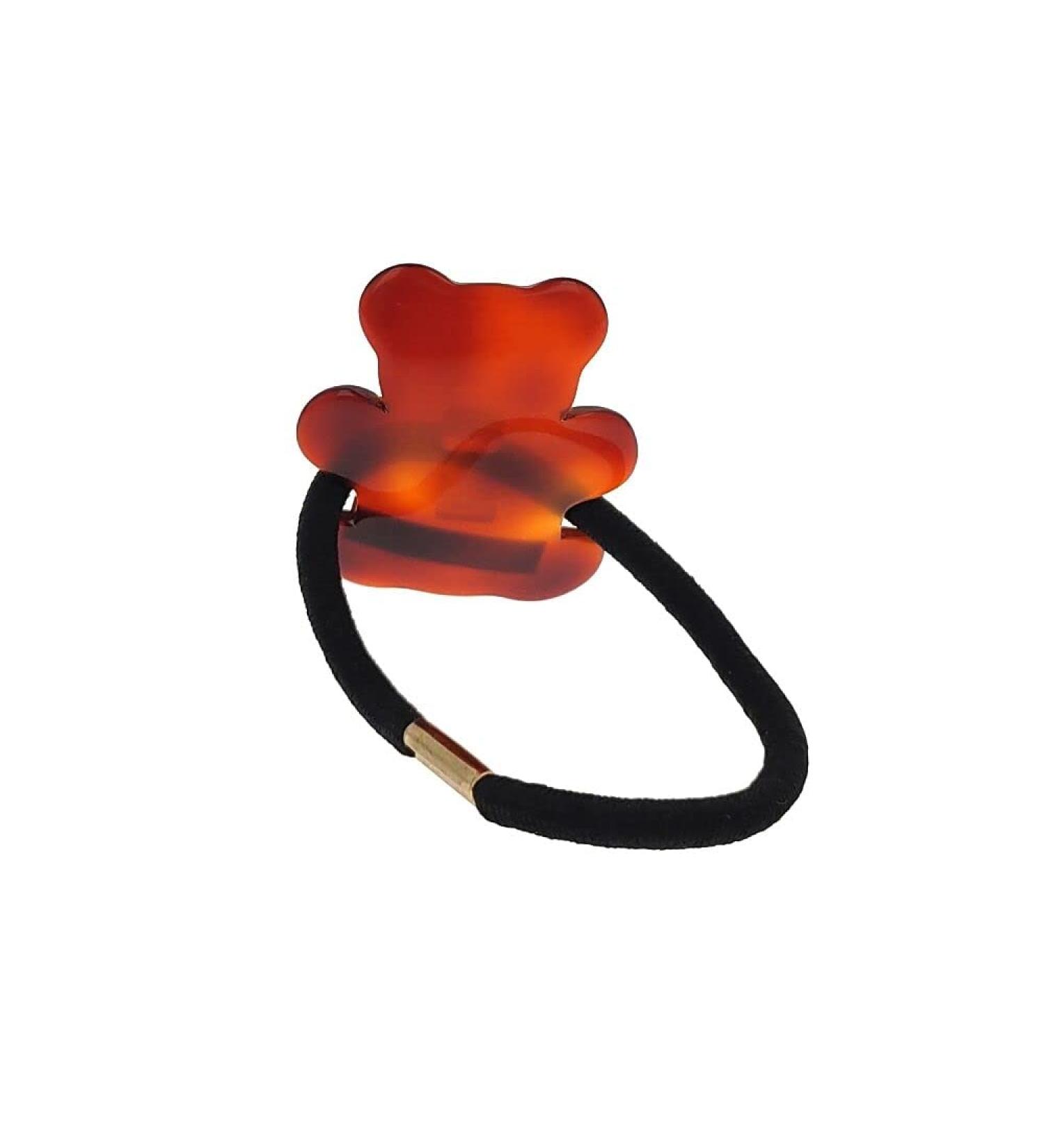 Araban Scrunchie Black Brown Bear