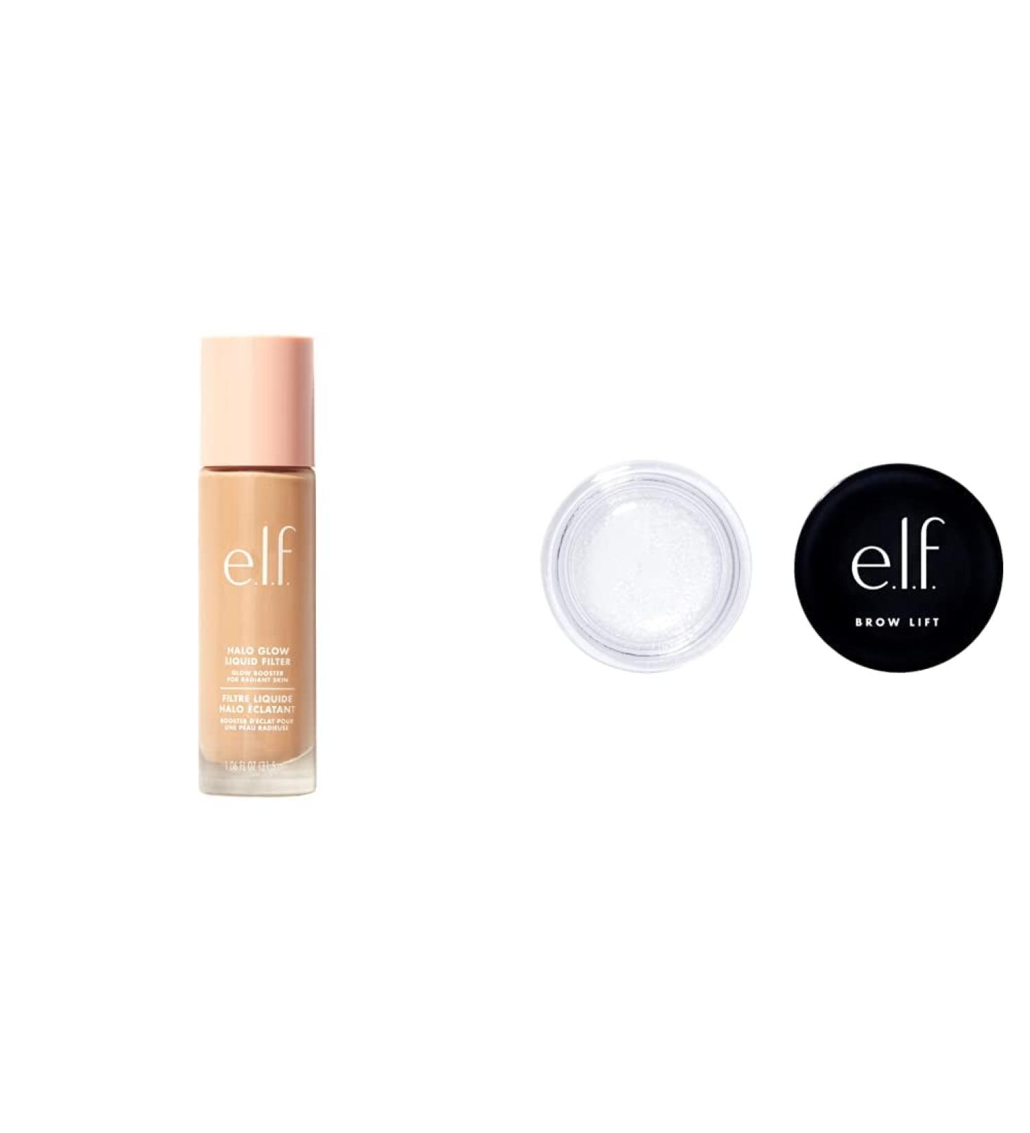e.l.f. Halo Glow Liquid Filter Complexion Booster Fair/Light & Brow Lift Clear Eyebrow Shaping Wax For Holding Brows In Place Clear - Buy Online on GoSupps.com