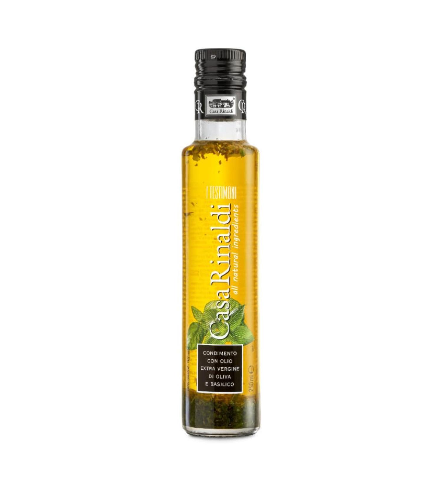 Casa Rinaldi Virgin Olive Oil with Basil - Al Basilico Extra Virgin Olive Oil - Buy Online on GoSupps.com