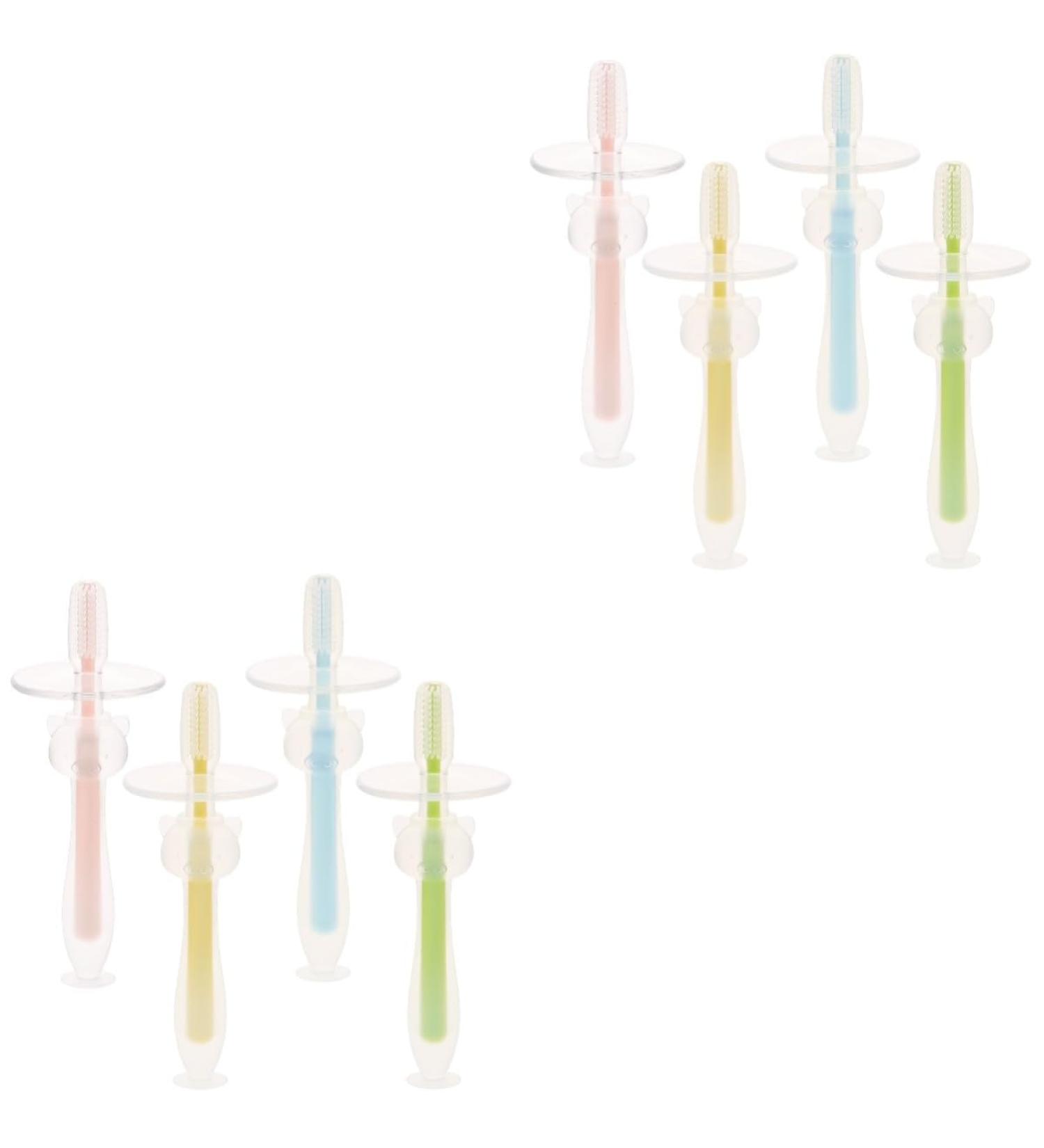 Frcolor 8 Pack Baby Toothbrushes - Soft Hair Infant Training Brushes for 1 Year Olds | Character Design | International Shipping - Buy Online on GoSupps.com