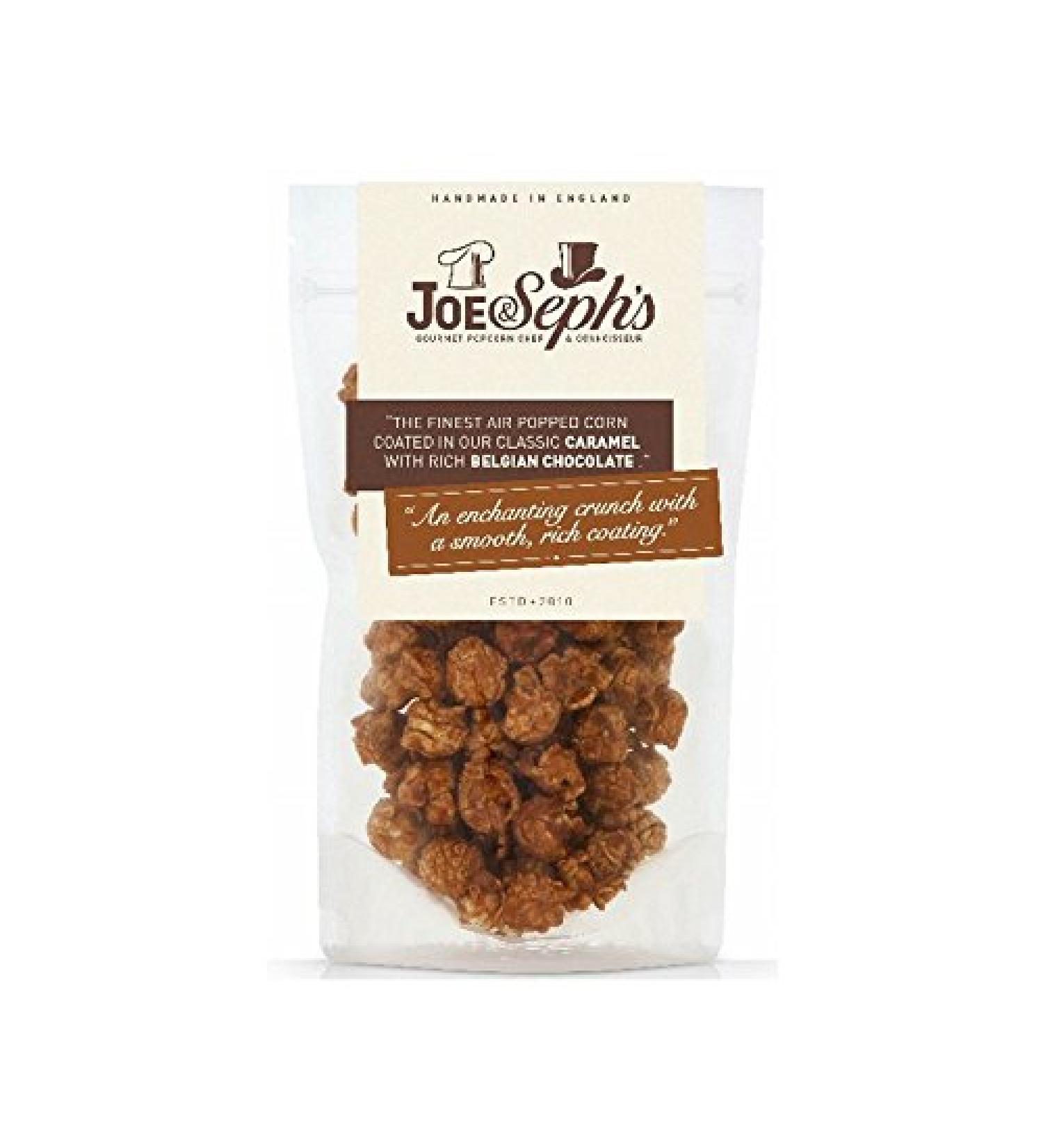 Joe & Seph's Belgian Chocolate Caramel Popcorn 80G (Pack of 8)