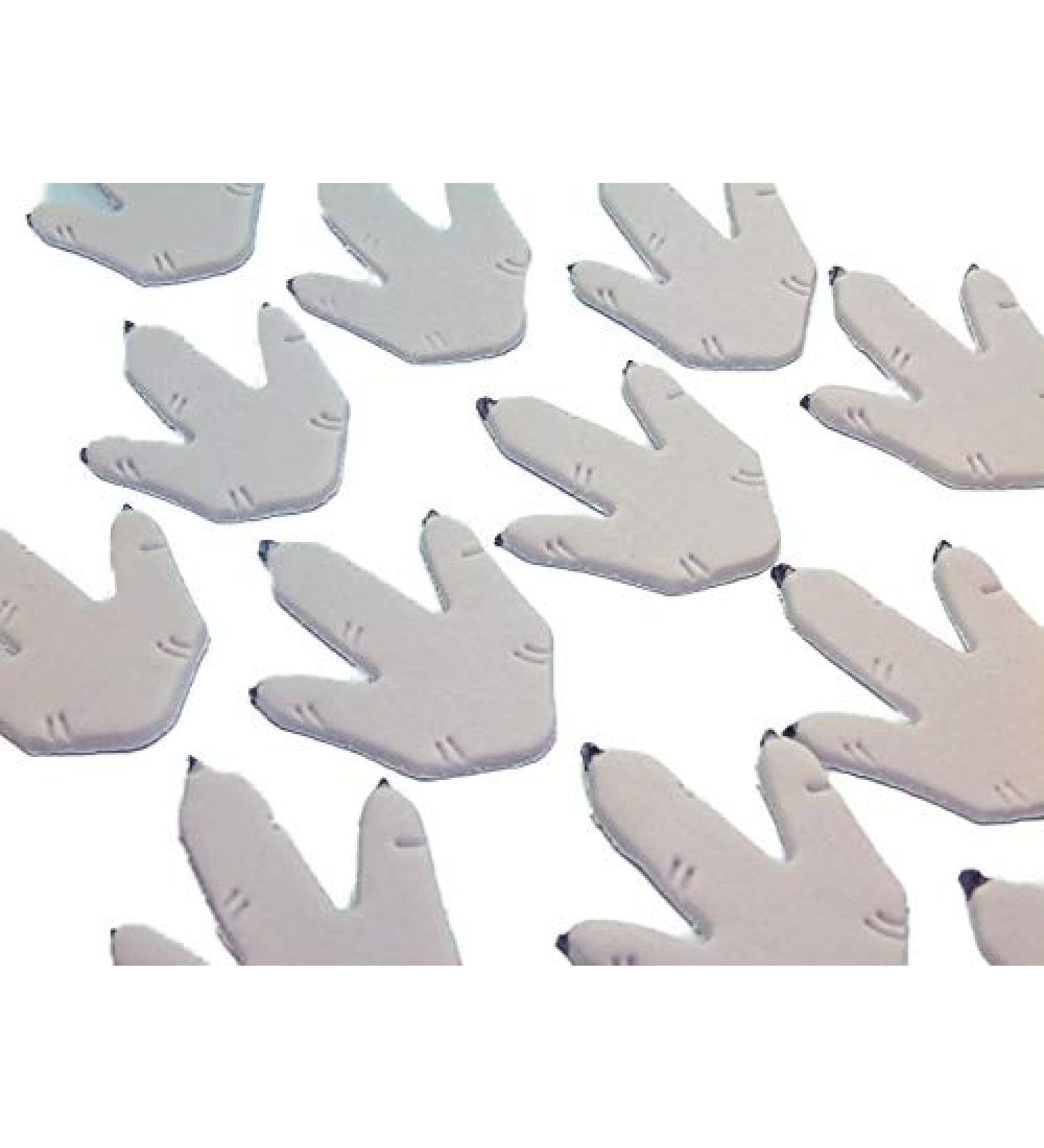 12 Novelty Edible Dinosaurs Footprints Birthday Cake Toppers