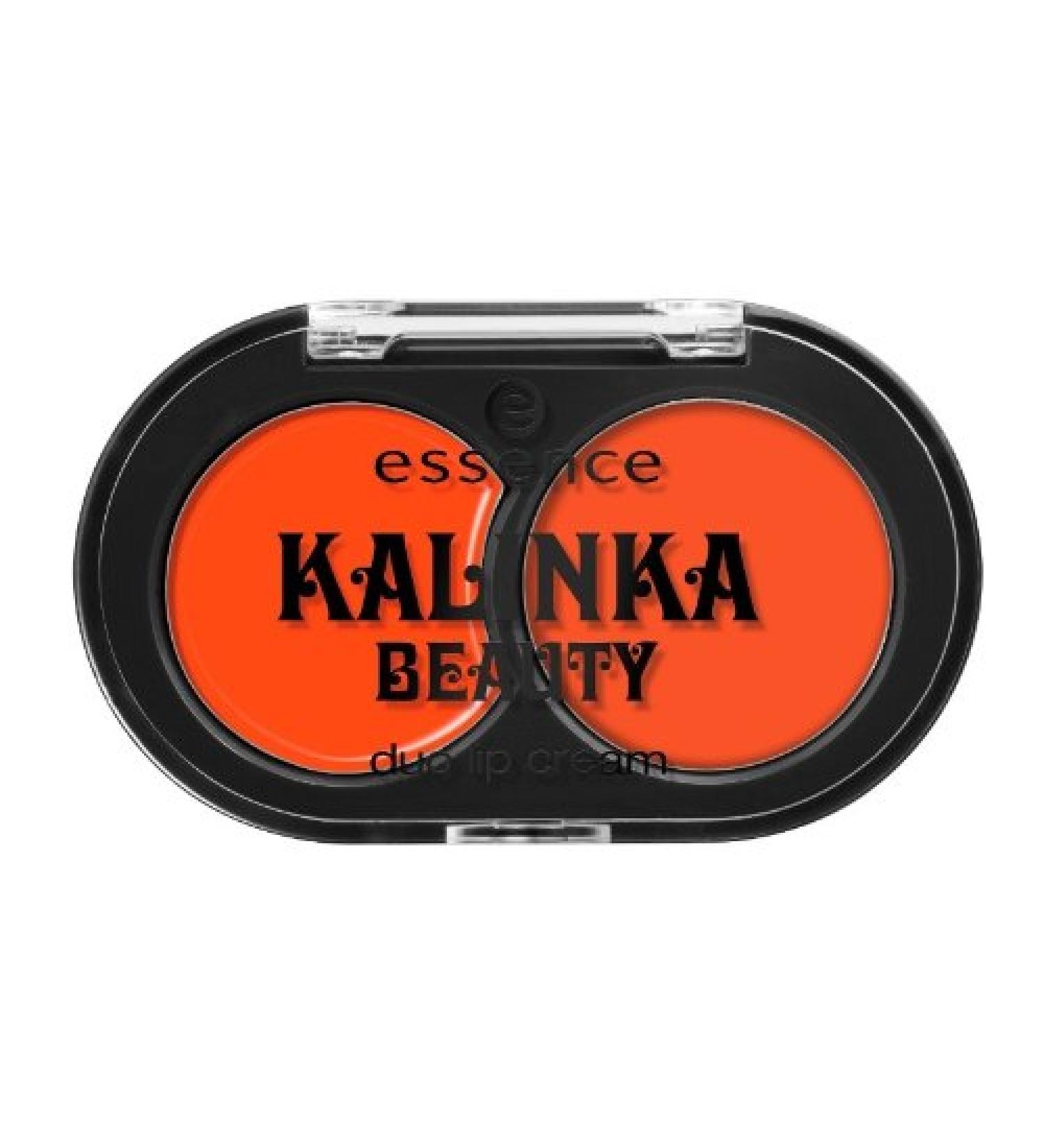 essence Essence Kalinka Beauty Duo Lip Cream No. 02 East Side Story Colour Coral Orange Red 1g Duo Lip Cream