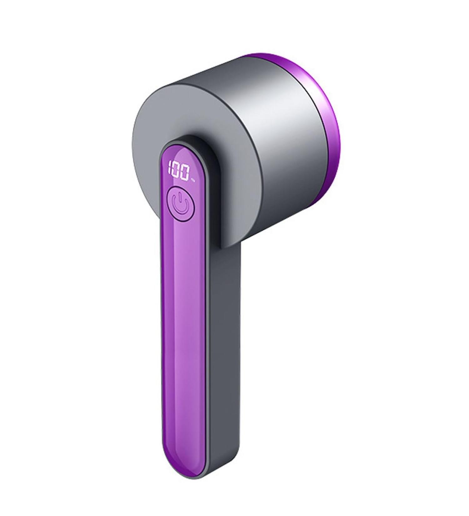 Rechargeable Fabric Shaver & Lint Remover - 6-Blade Portable Fuzz Remover for Clothing & Furniture - Purple - Buy Online on GoSupps.com
