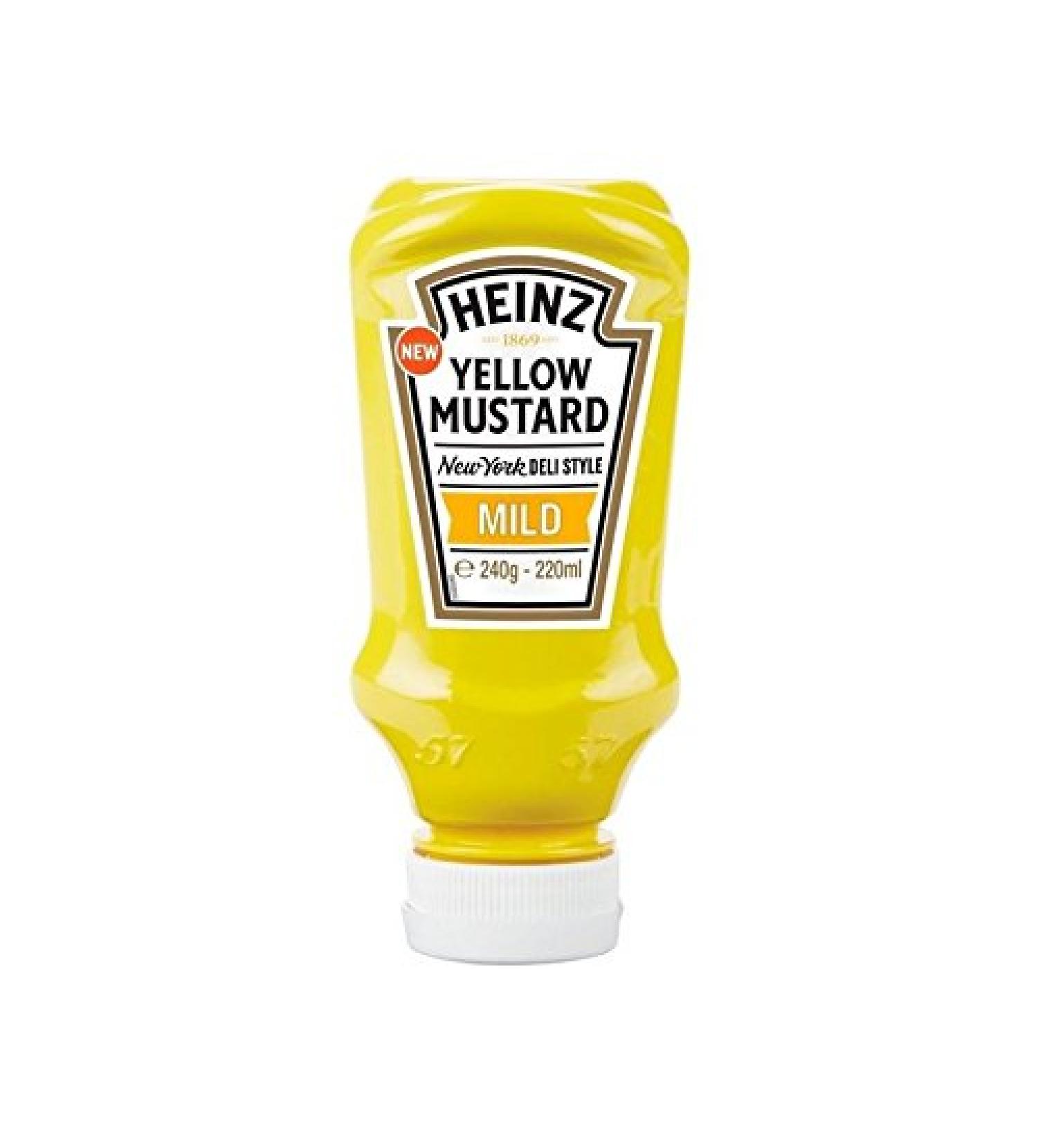 HEINZ Heinz Mild Mustard Yellow 220ml Pack of 6