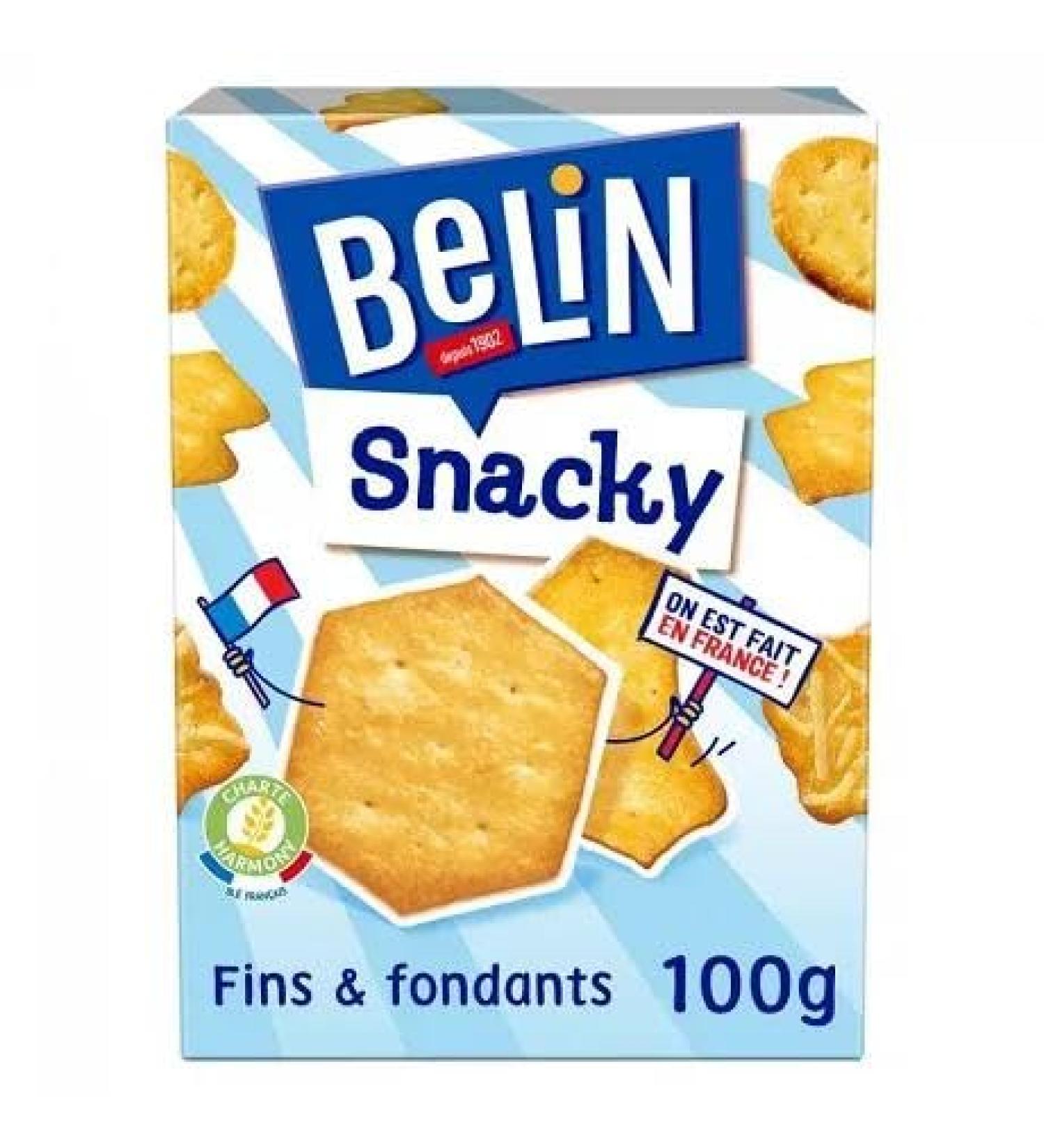 BELIN CRACKERS | Snacky 100 G | Pack of (4) | free delivery