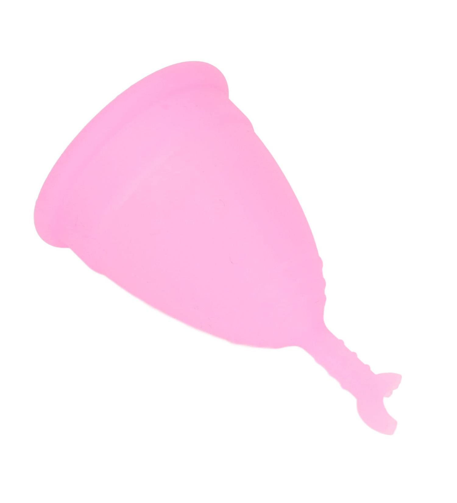 Flexible Half Moon Menstrual Cup - Soft Silicone Pink | Eco-Friendly & Travel-Ready - Buy Online on GoSupps.com