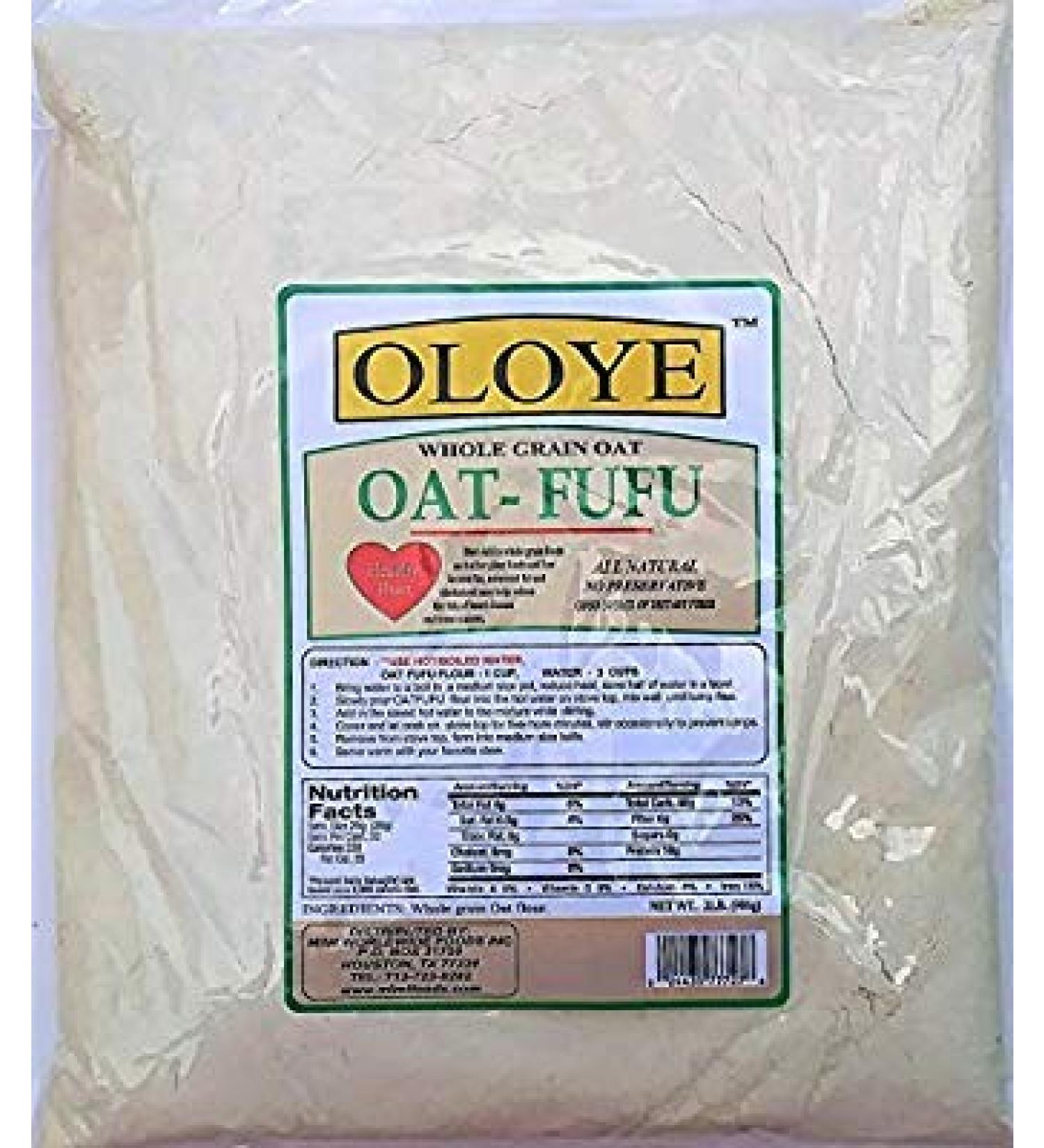 Mimi Oat Fufu (Whole Grain Oat Flour) 2lb