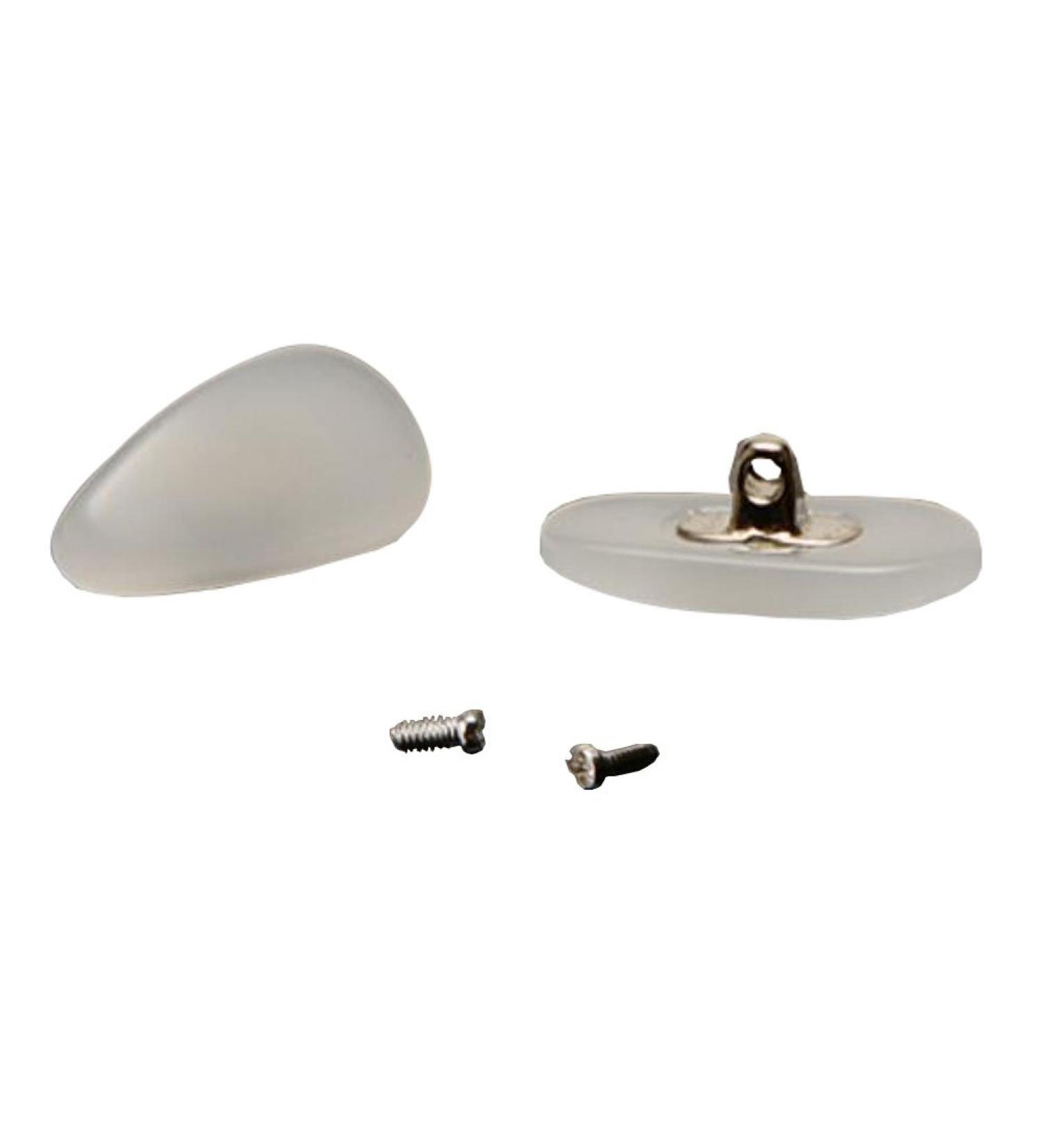 Babesa glasses pads anti-slip-nose pads silicone nasal pillows glasses pads resin screwable nose pad glasses pads for the repair of glasses white