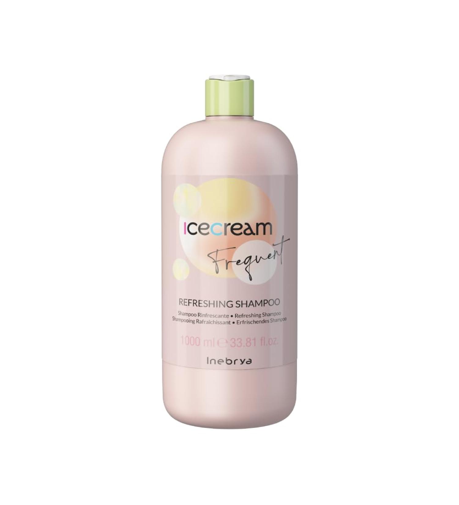 Inebrya Ice Cream Frequent Refreshing Mint Shampoo 1000 ml - Buy Online on GoSupps.com