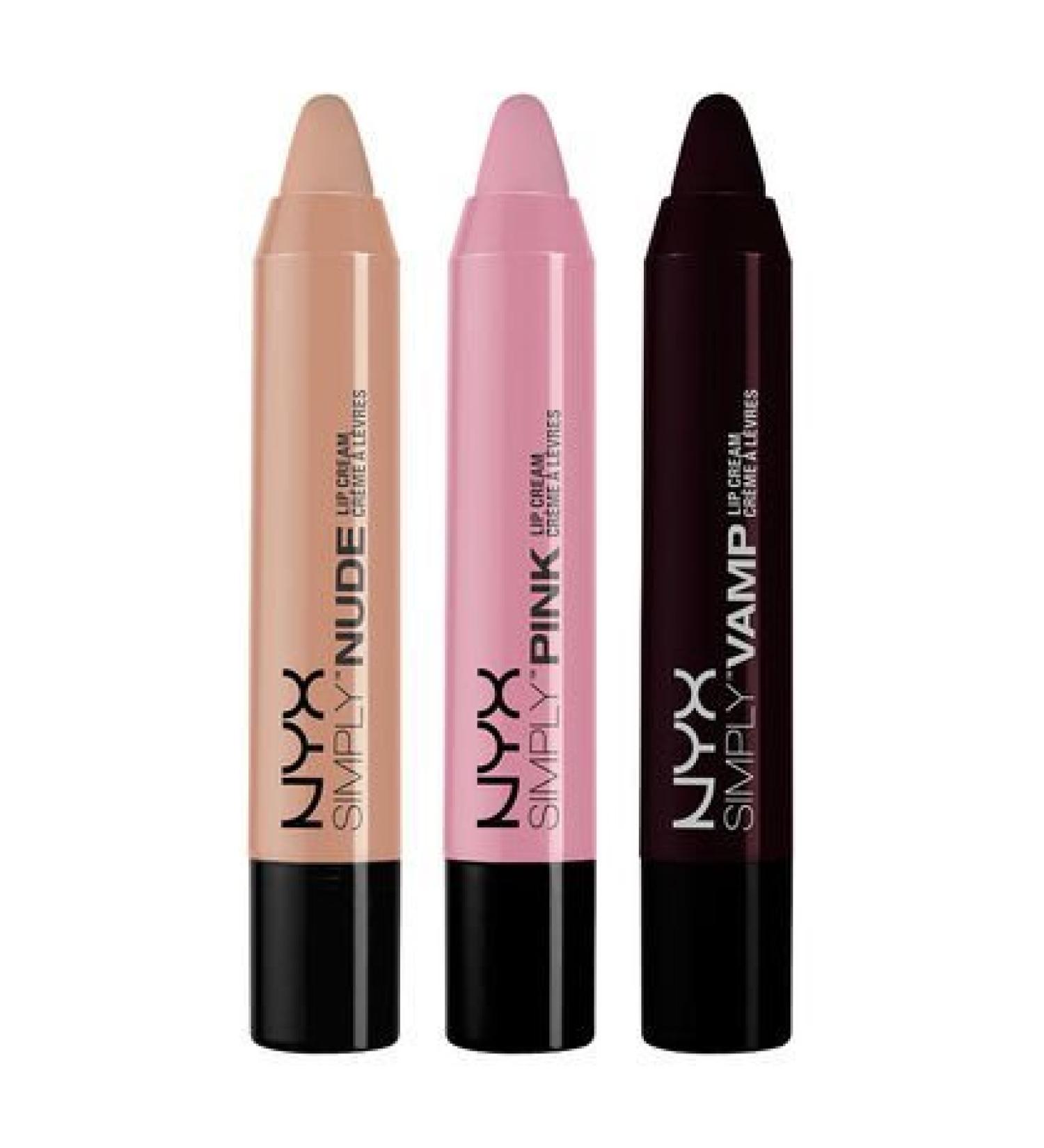 NYX Simply Lip Cream Set 02- Fairest First Base She Devil