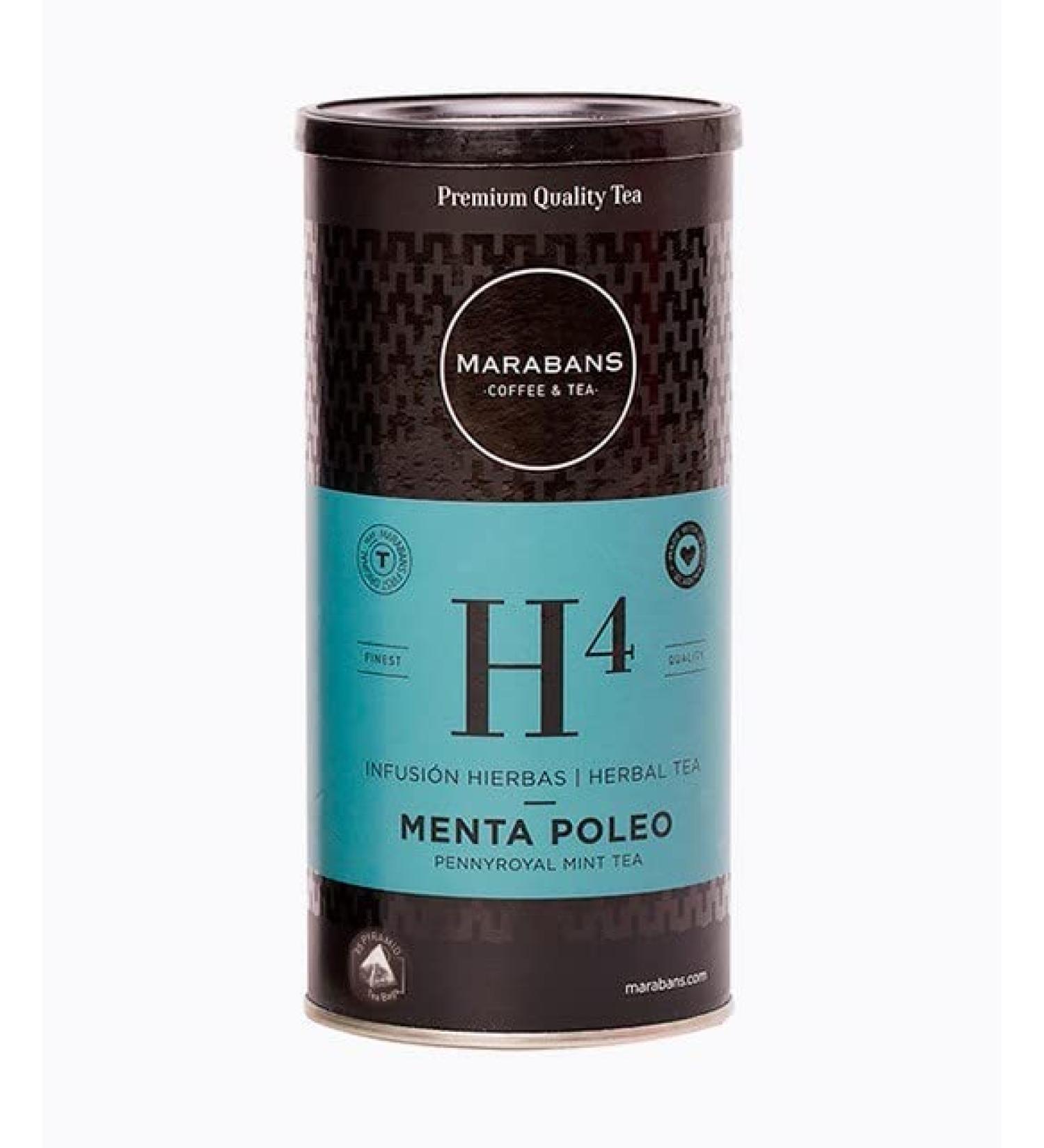  Marabans Coffee & Tea Menthe Poleo Marabans in pyramids. Pot of 25 sachets (pyramids) - Buy Online on GoSupps.com