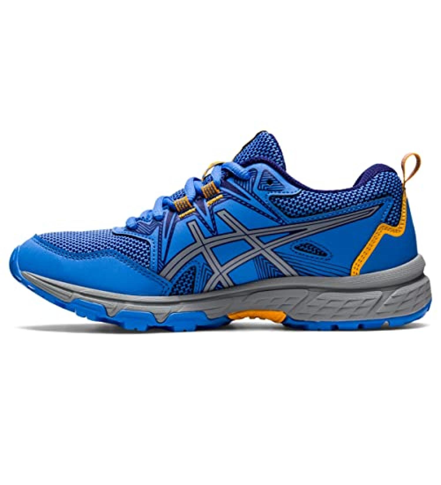 ASICS Kid's Gel-Venture 8 Grade School Running Shoes - Blue Coast/Dive Blue - Size 4 Big Kid - Buy Online on GoSupps.com