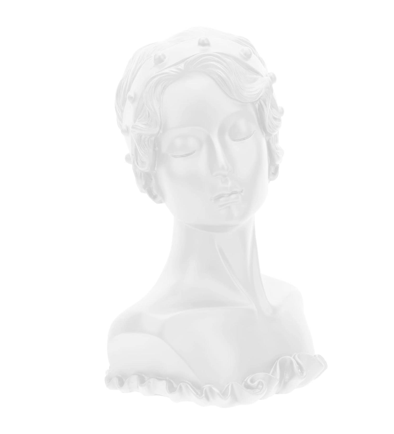 Minkissy White Necklace Display Head - Jewelry Organizer for Necklaces & Earrings Perfect for Shops & Home D cor - Buy Online on GoSupps.com