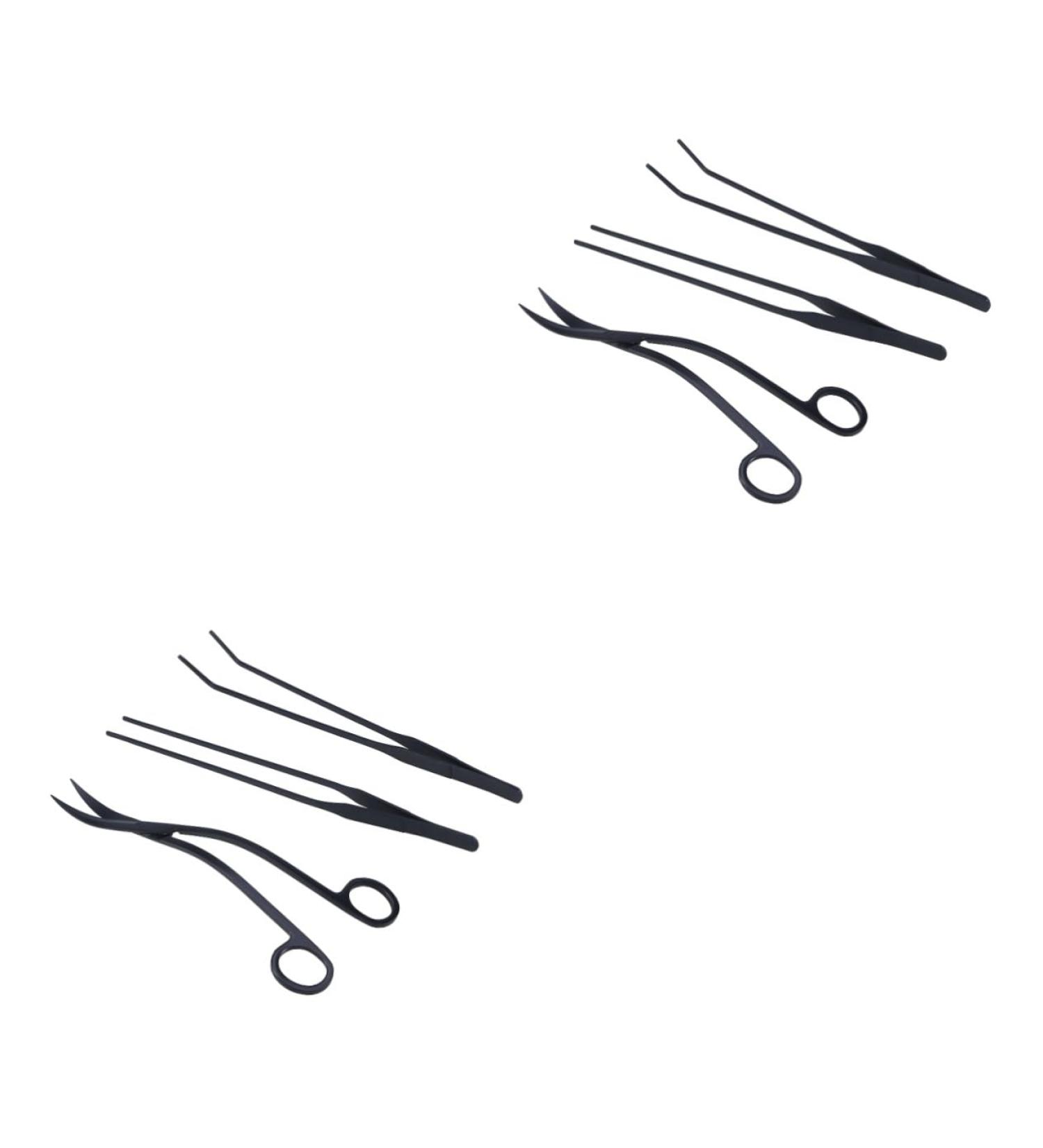 Mipcase 2PCS Aquarium Shears & Tweezers Set | Scissors for Aquatic Plants & Maintenance | Ideal Tools for Aquarists - Buy Online on GoSupps.com