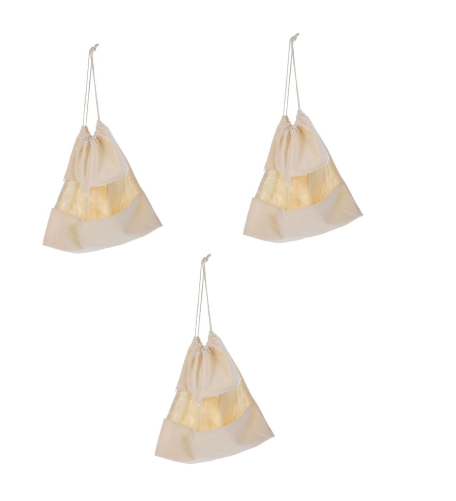 Healeved 3pcs Hair Dryer Storage Bag Hair Dryer Case Travel Hair Dryer Bags Travel Bag Organizer Pvc Beige - Buy Online on GoSupps.com