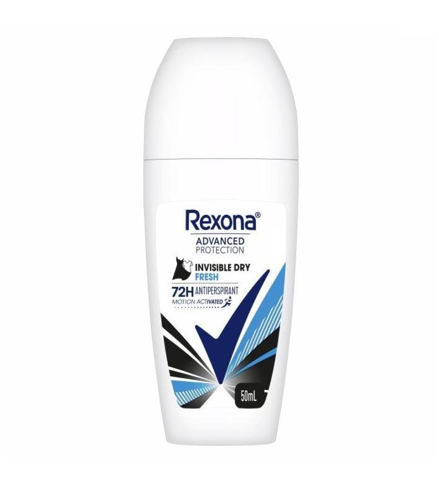 REXONA Roll On Advanced Protection Invisible Dry Fresh 72H 50 ml Pack of 3 - Buy Online on GoSupps.com