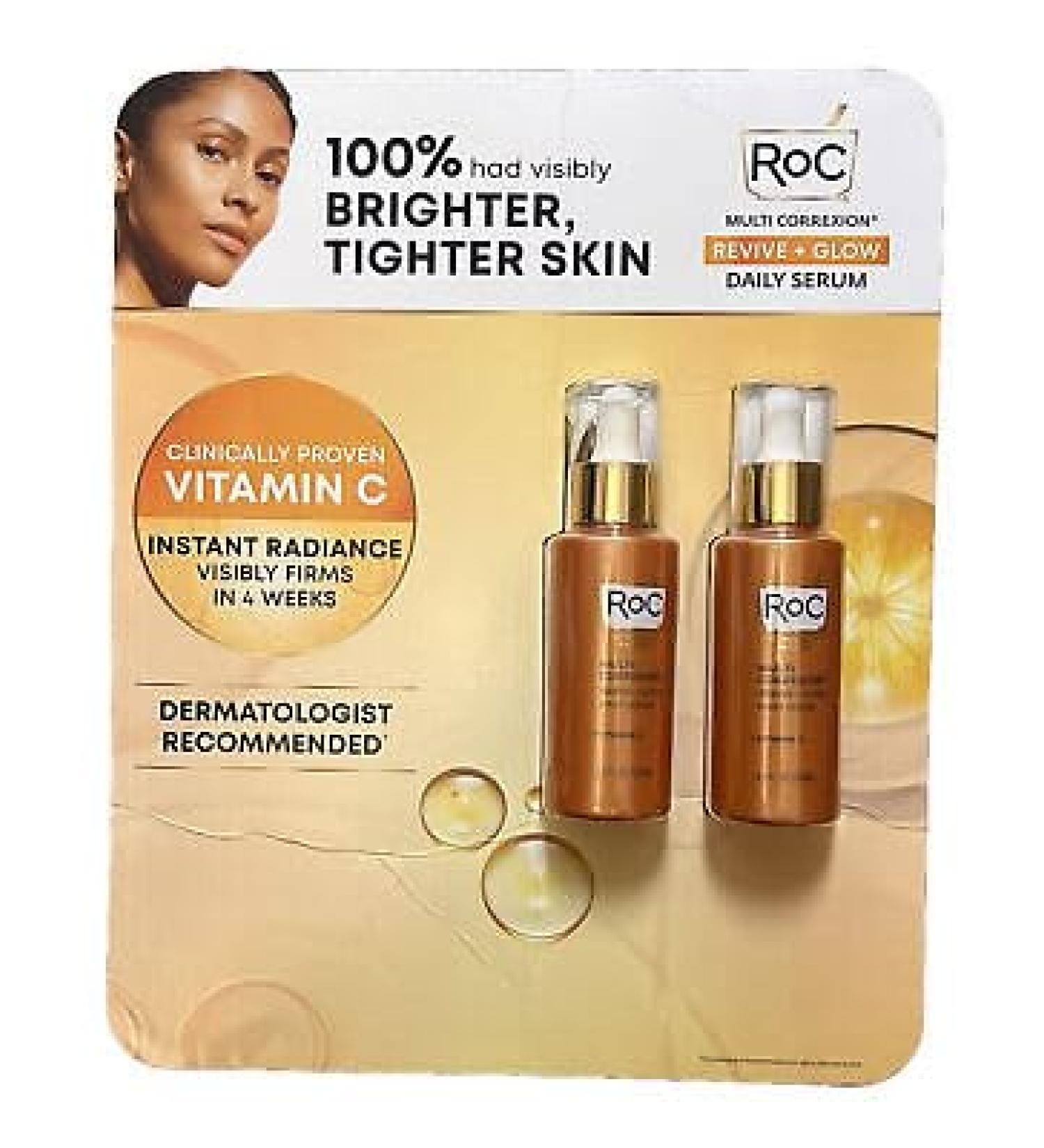 Roc Revive and Glow Vitamin C Serum 1.7 Ounce (Pack of 2)