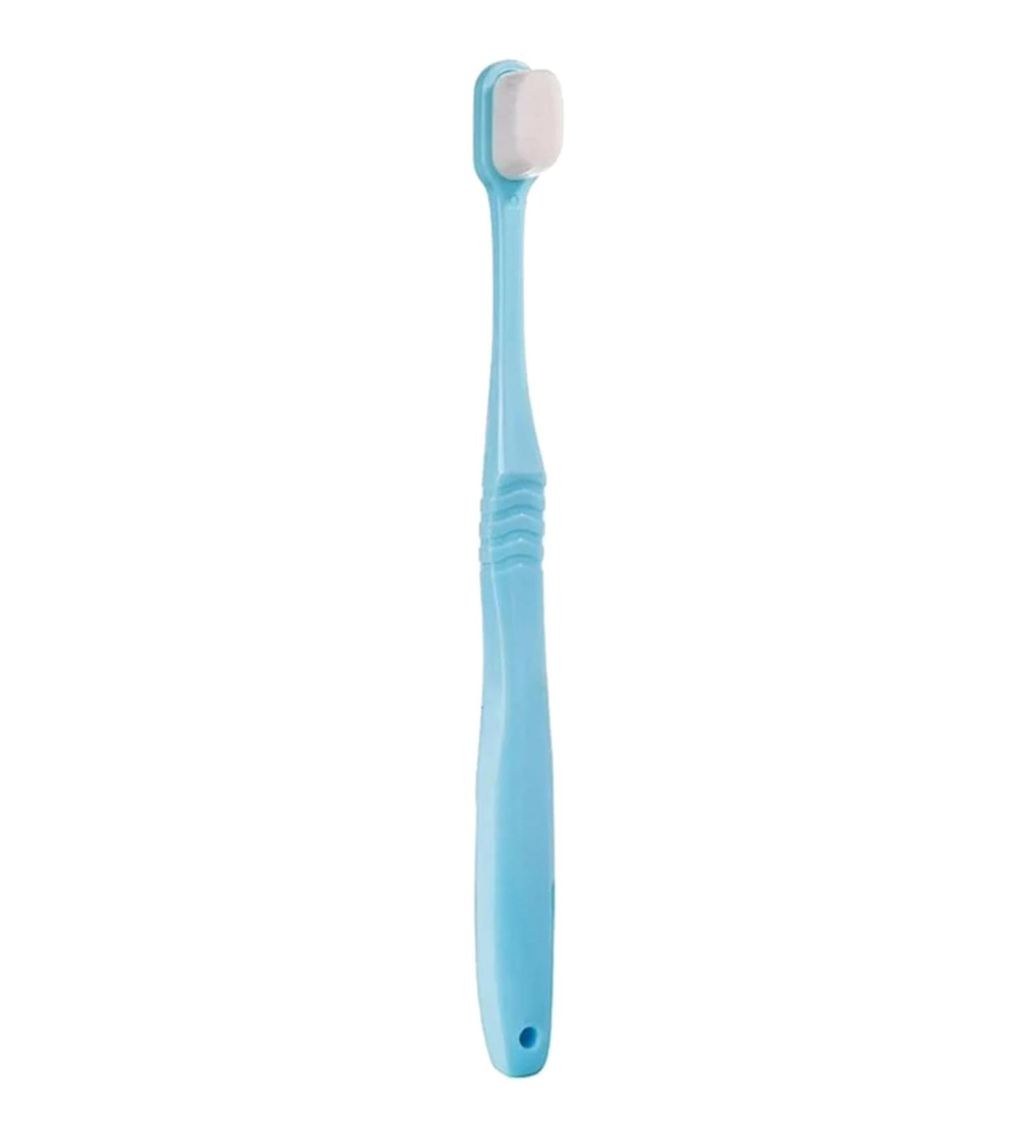 Extra Soft Nano Toothbrush for Sensitive Gums - 20 000 Bristles for Gentle Cleaning | Blue - 1 Piece - Buy Online on GoSupps.com