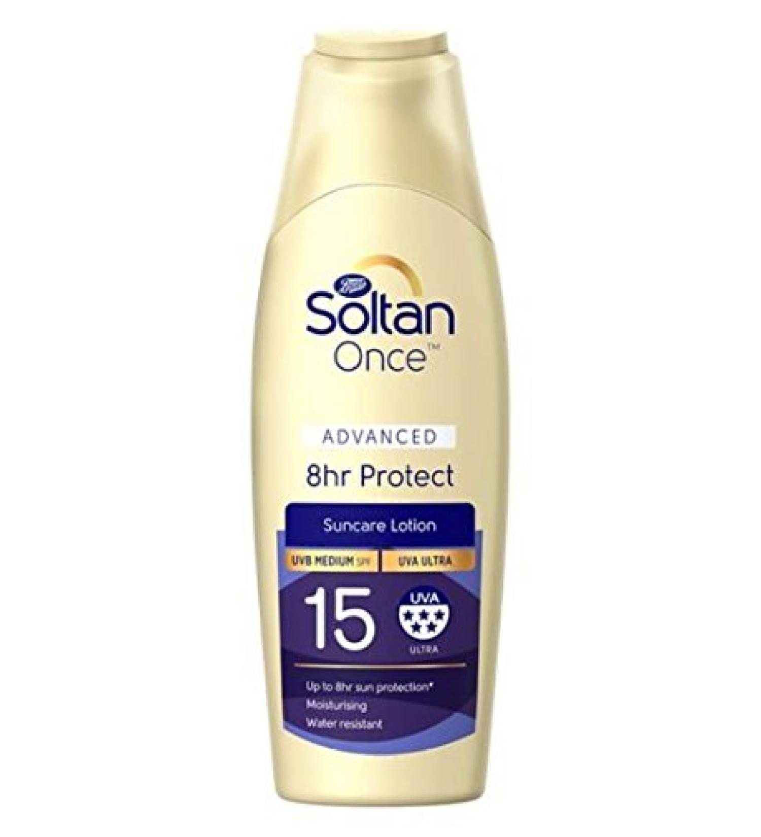 Soltan Once Advanced 8hr Protect Lotion SPF15 200ml