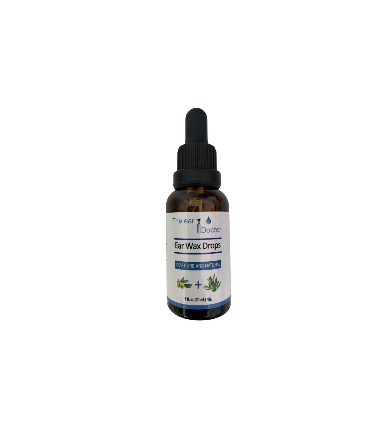 Ear Doctor 30ml Ear Wax Removal Drops - 100% Pure & Natural Formula by Ear Surgeon | Gentle Removal of Hardened Ear Wax | With Dropper Applicator - Buy Online on GoSupps.com